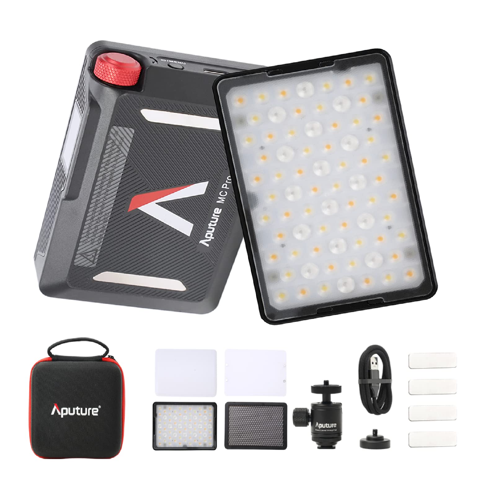 Aputure LEDライトバルブ 3個セット 収納ケース付。4個迄収納可能です