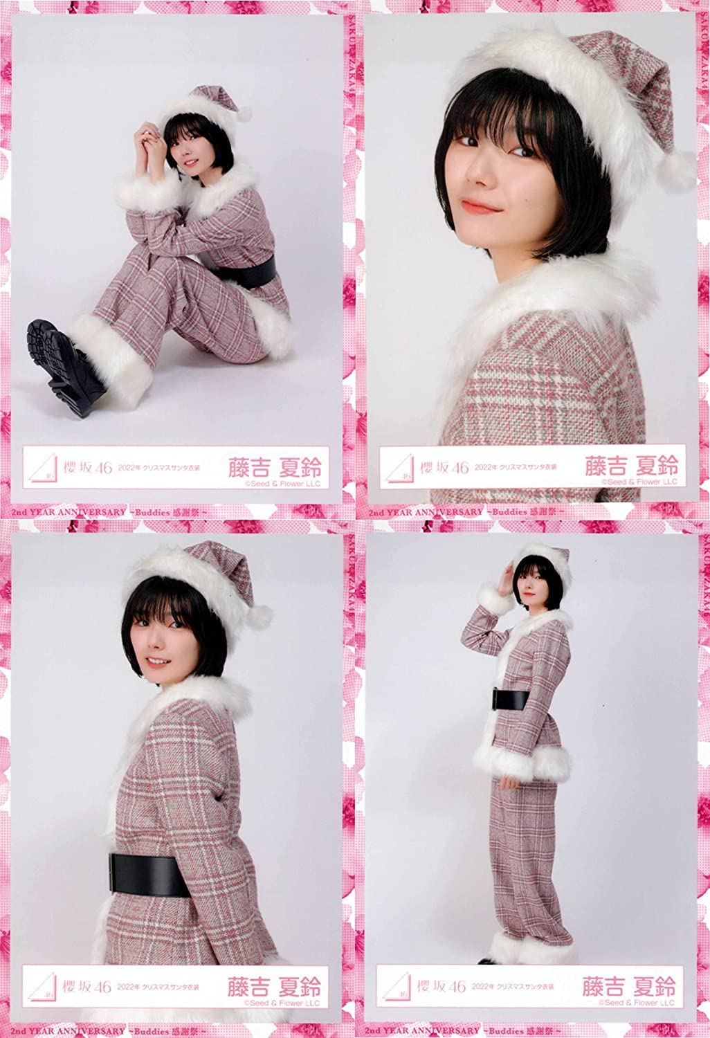 櫻坂46 藤吉夏鈴 3rdアニバーサリーライブサンタ衣装直筆サイン入り生