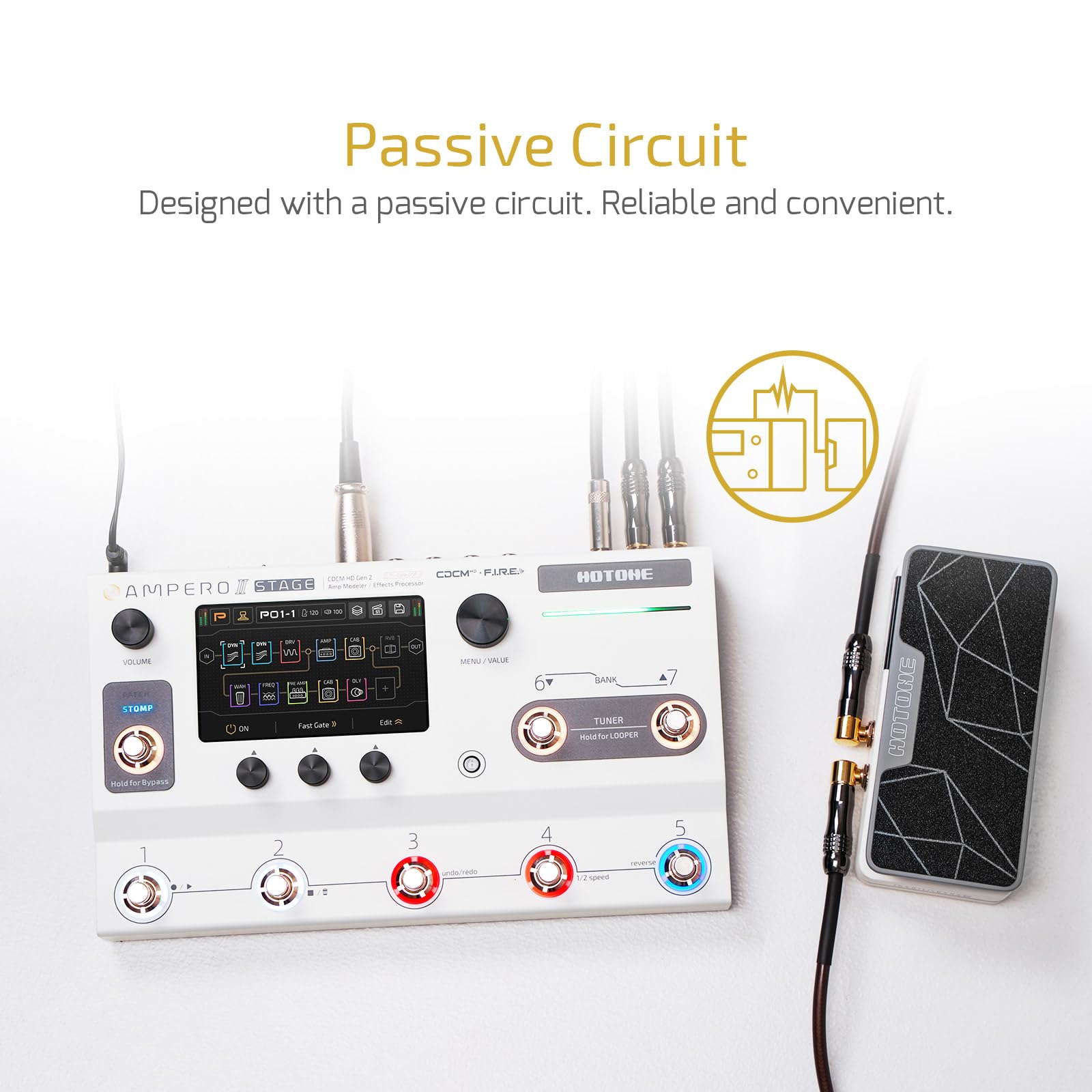 中古】HOTTONE Ampero2 stomp 付属品あり 中古】HOTTONE Ampero2 stomp