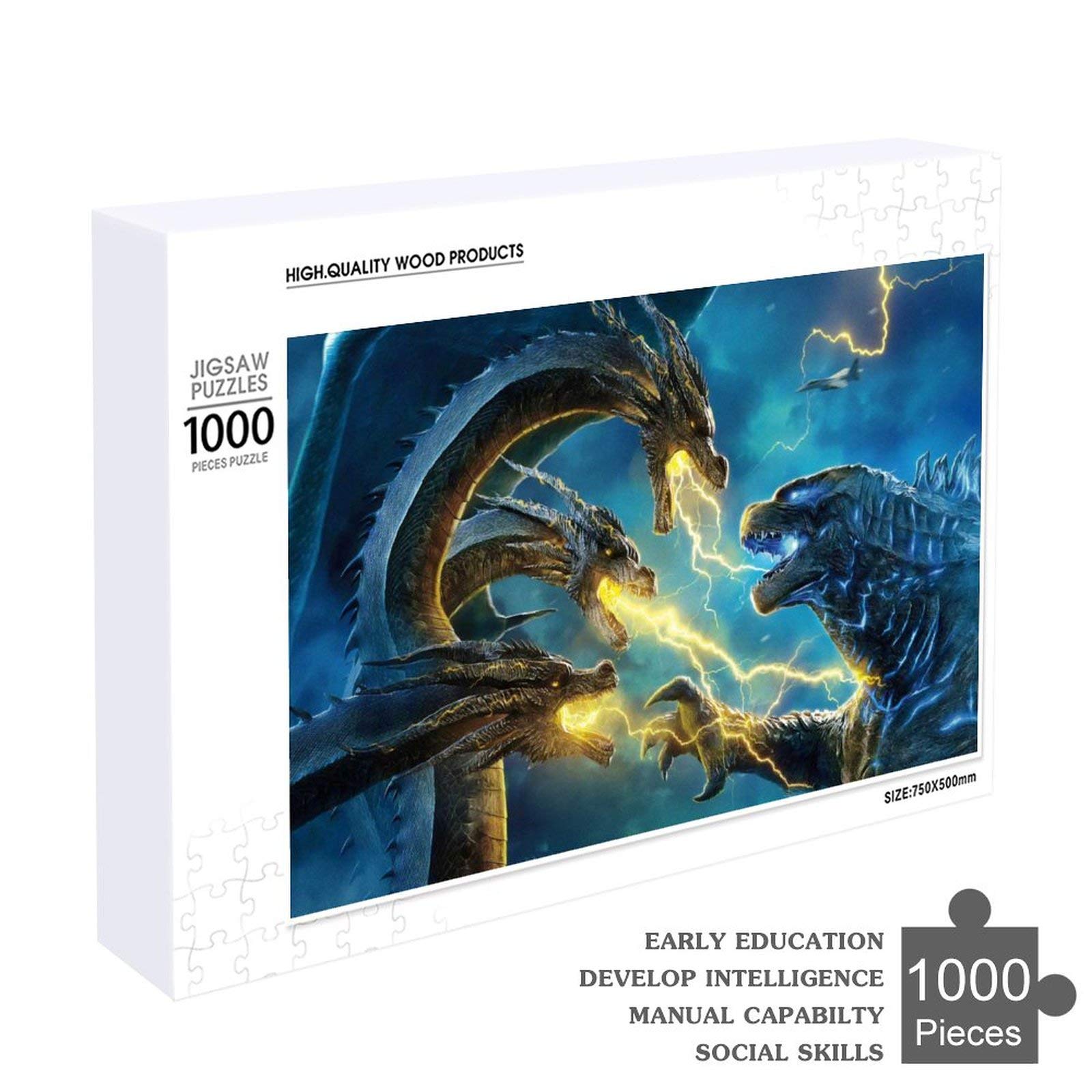 ゴジラ ジグソーパズル1000ピース アルミ額縁新品 ゴジラ