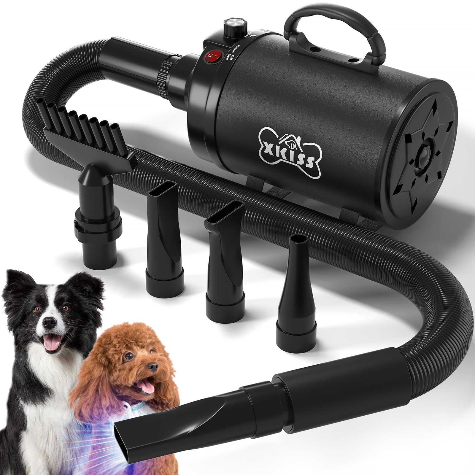 Amazon | XKISS 犬 ドライヤー 4.5 PS / 3200 W 犬用 ドライヤー 猫