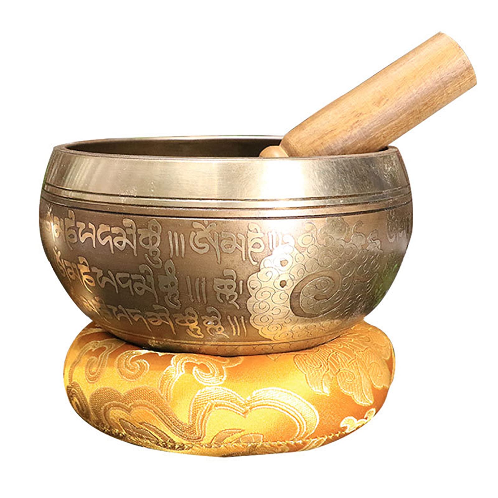 シンギングボウル 7メタル 直径約12．3cm 重さ約435g リン棒