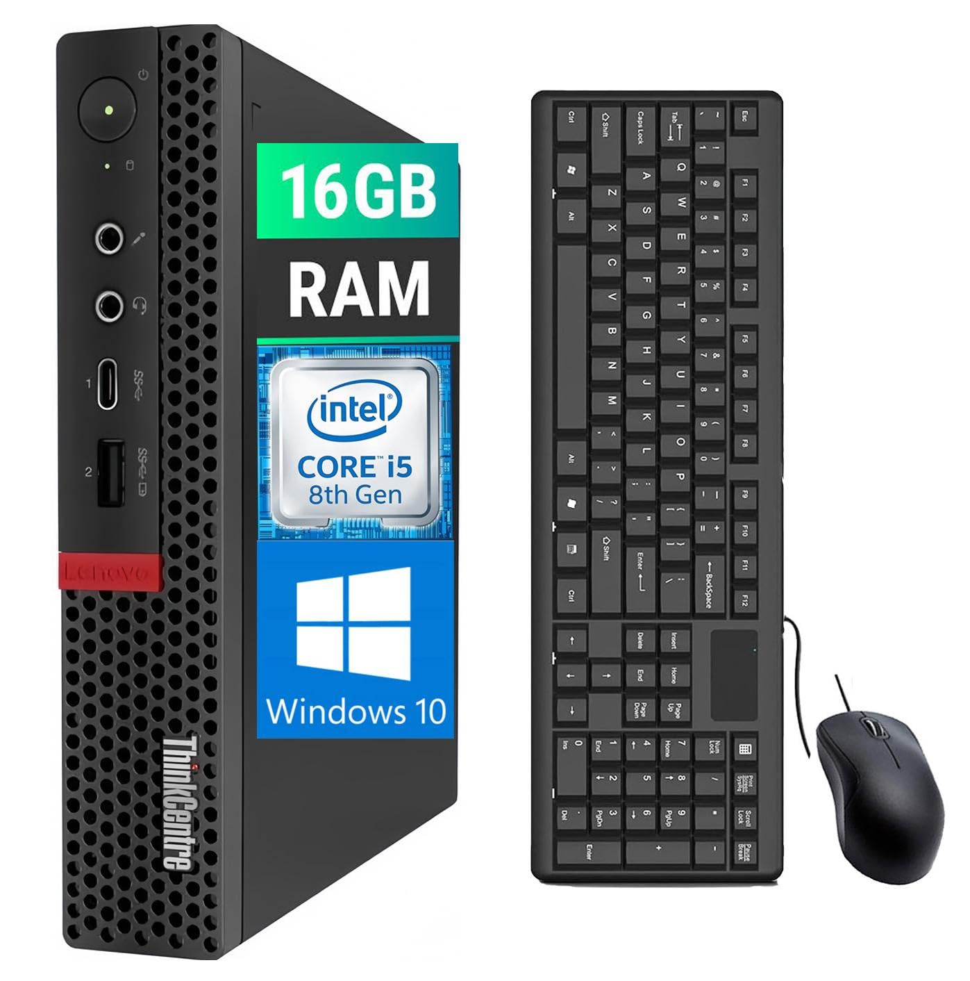 Amazon.com: Lenovo ThinkCentre M720q Tiny Desktop Computer PC