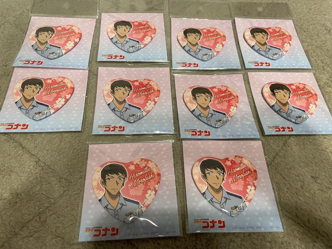 コナン 缶バッジ 諸伏景光 5点セット コナン 諸伏 景光 リラックス 缶
