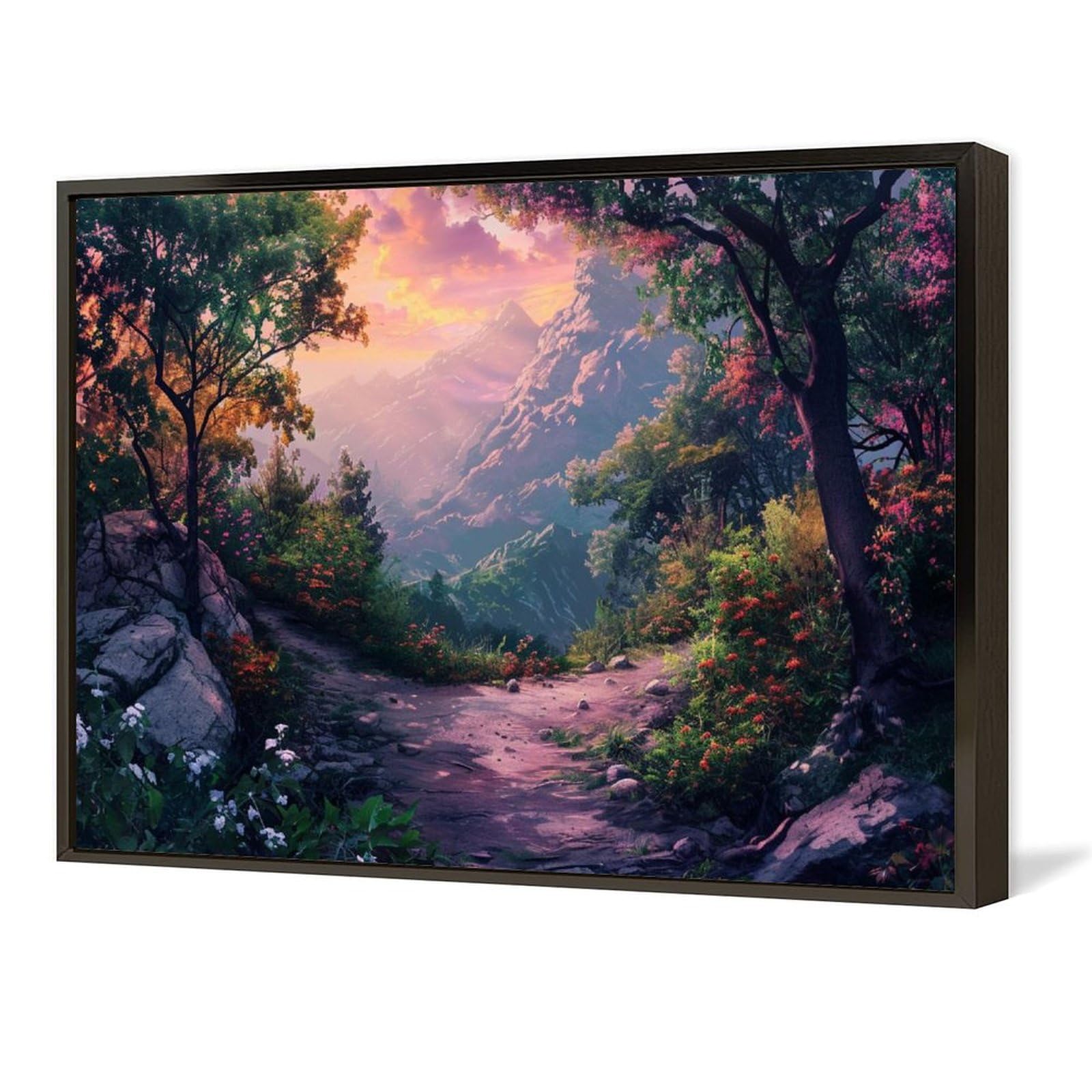 森 オシャレ 絵画 油絵 トレンド 2022 自然 山 13 森 オシャレ 絵画