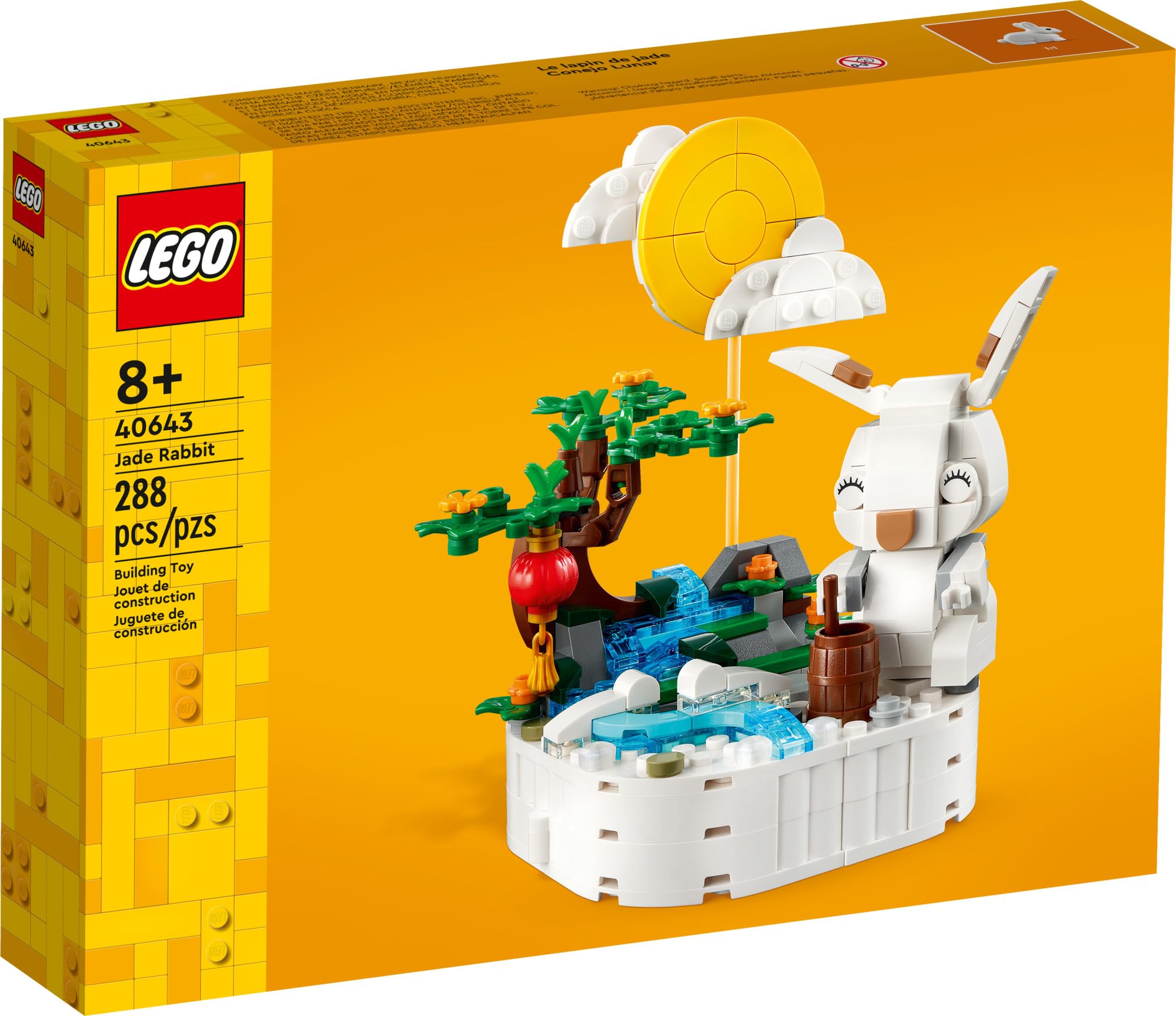 Amazon.com: LEGO Jade Rabbit Building Toy Set, Fun Bunny Display