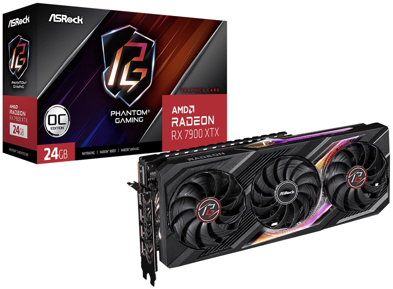 Amazon.com: ASRock Phantom Gaming Radeon RX 7900 XTX 24GB OC GDDR6