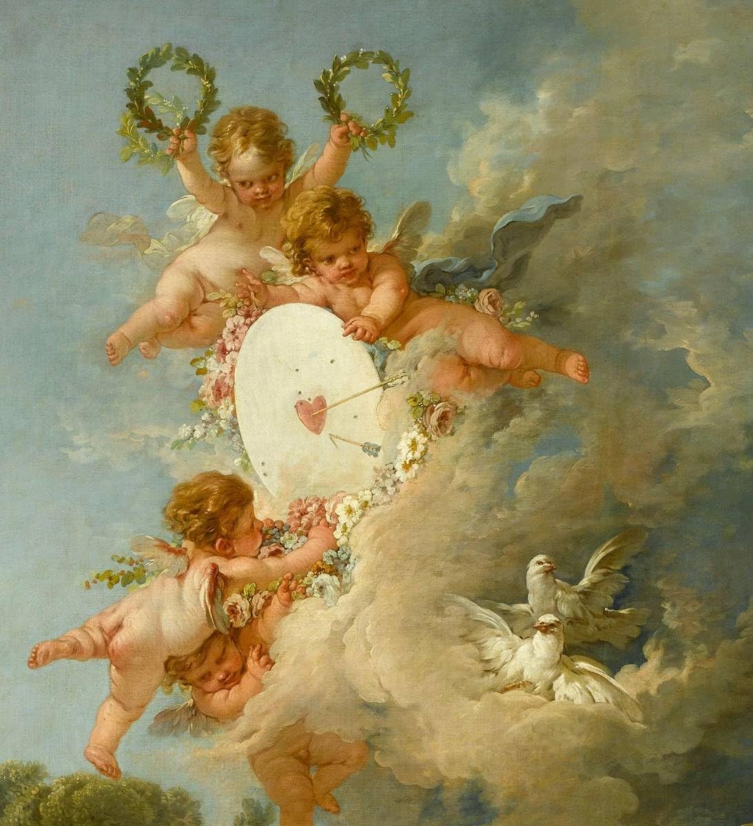 ルーヴル美術館展 アモルの標的 天使 エンジェル 複製画 公式グッズ