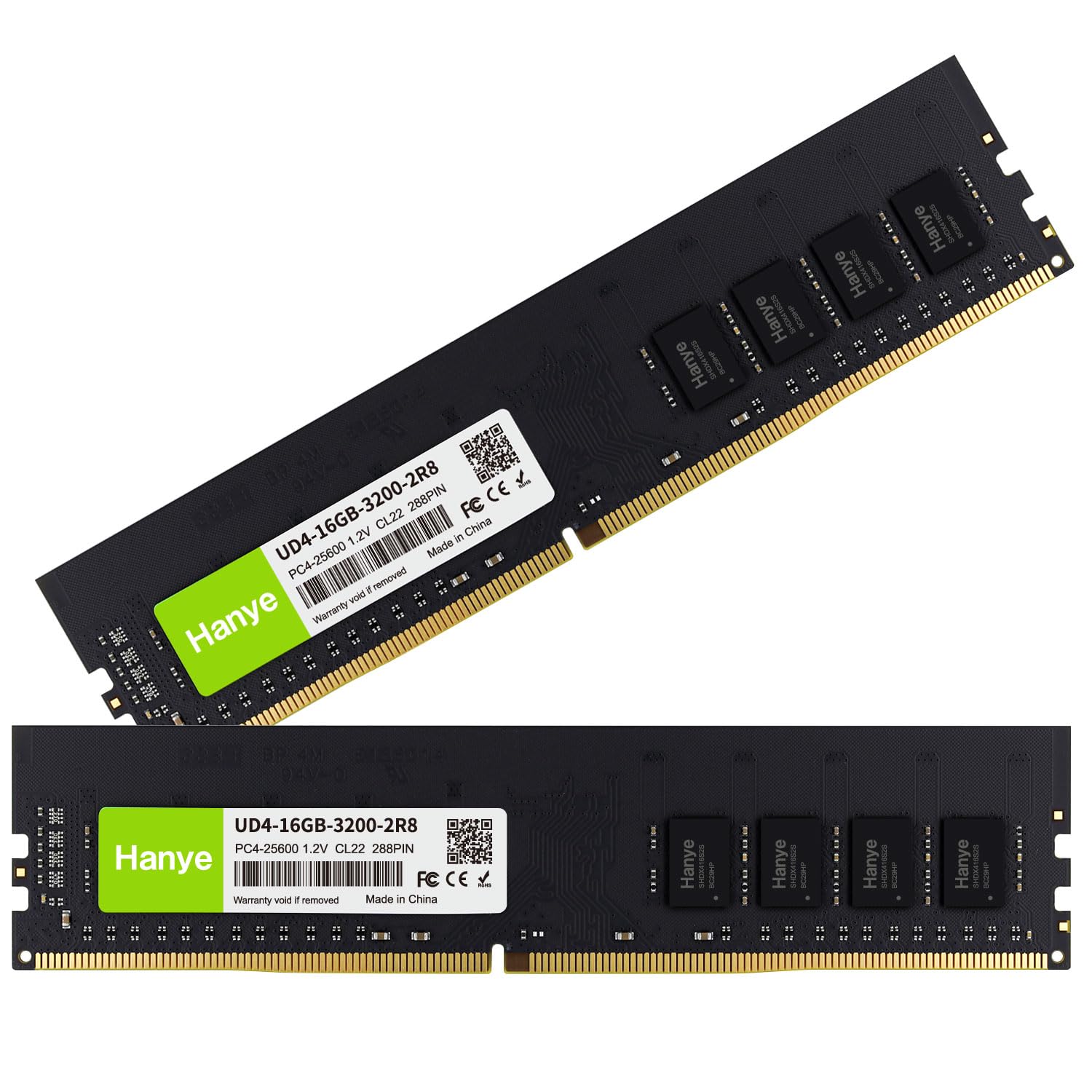 Hanye SD4-16GB-3200-2R8 DDR4 2枚キット32GB Hanye SD4-16GB-3200-2R8