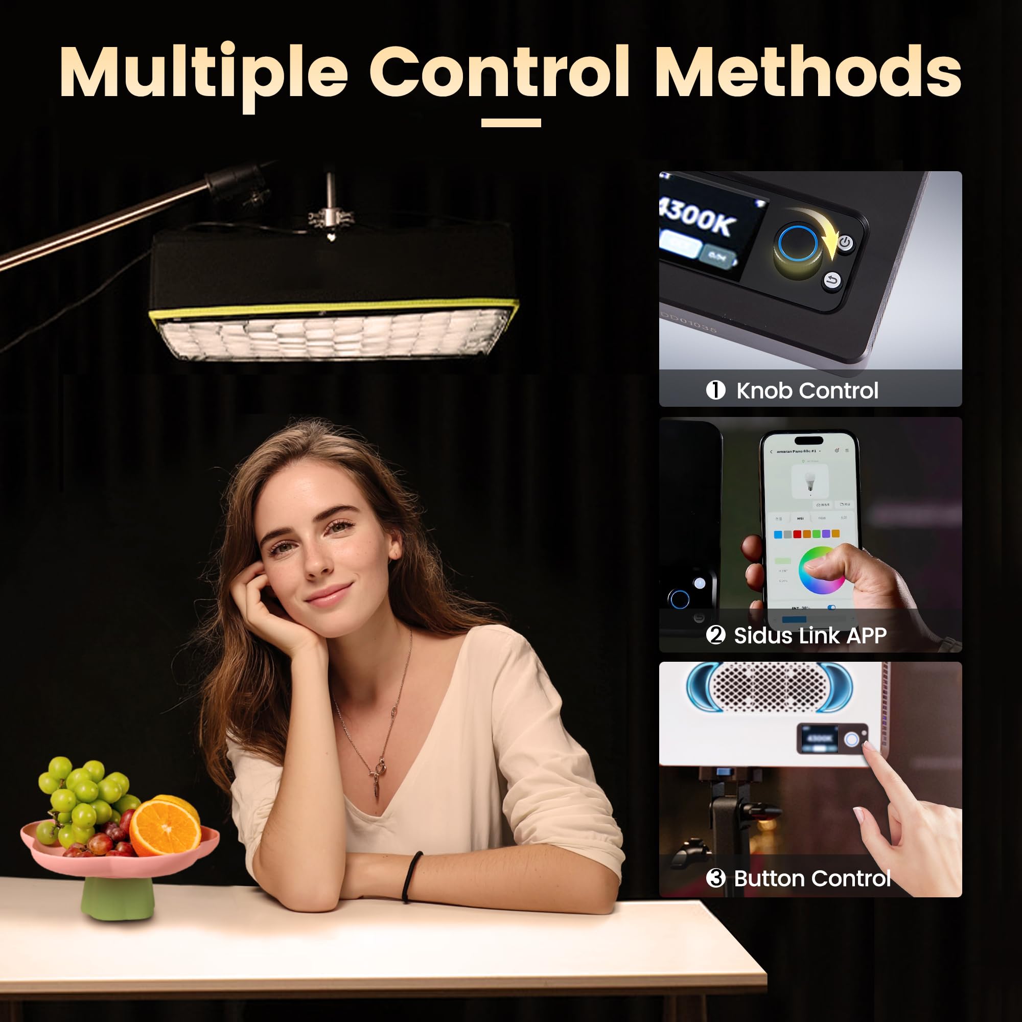 Amazon.com : Amaran Pano 120c Kit Led Video Panel Light 120W RGBWW