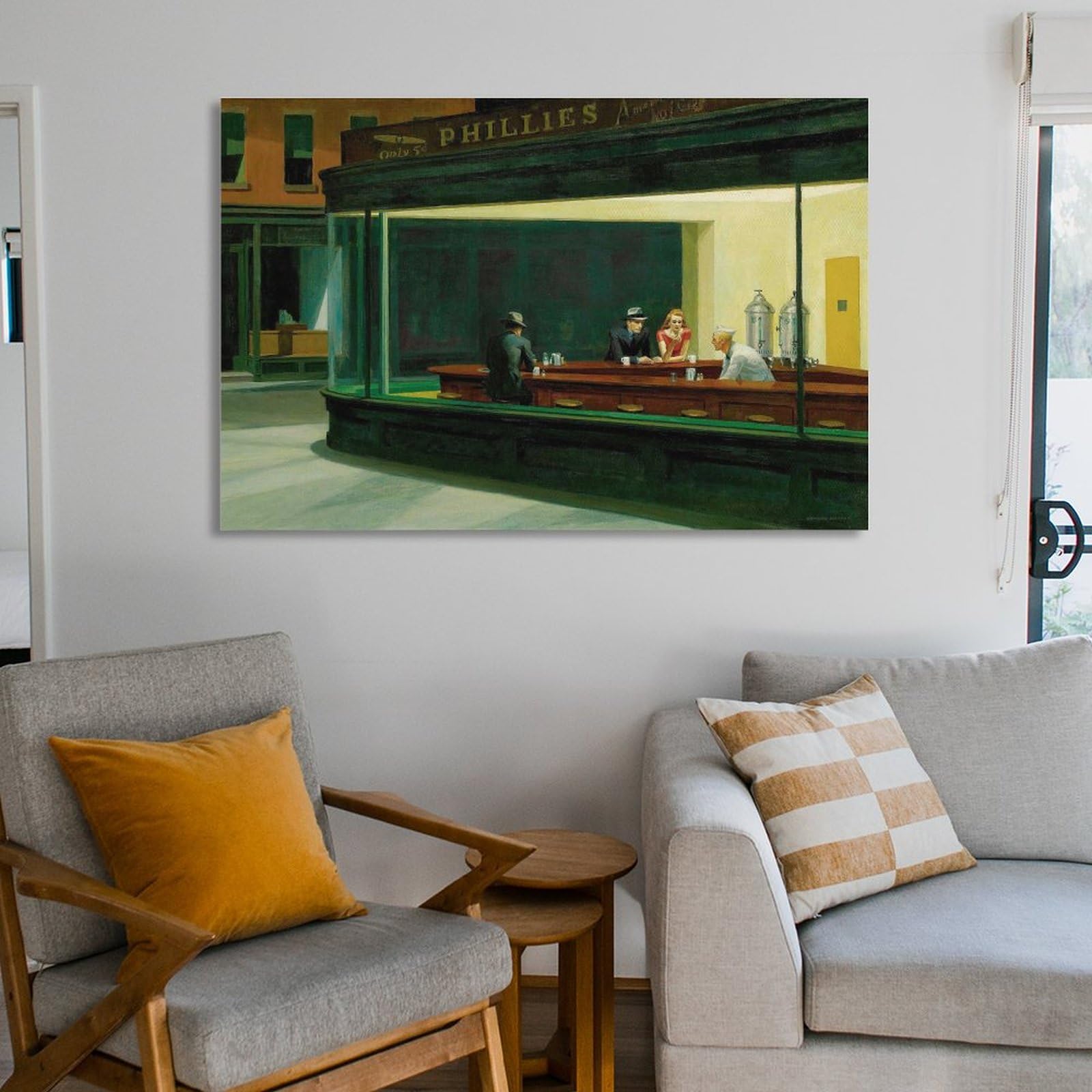 Amazon.co.jp: エドワード・ホッパー・ダイナーによるナイトホークス