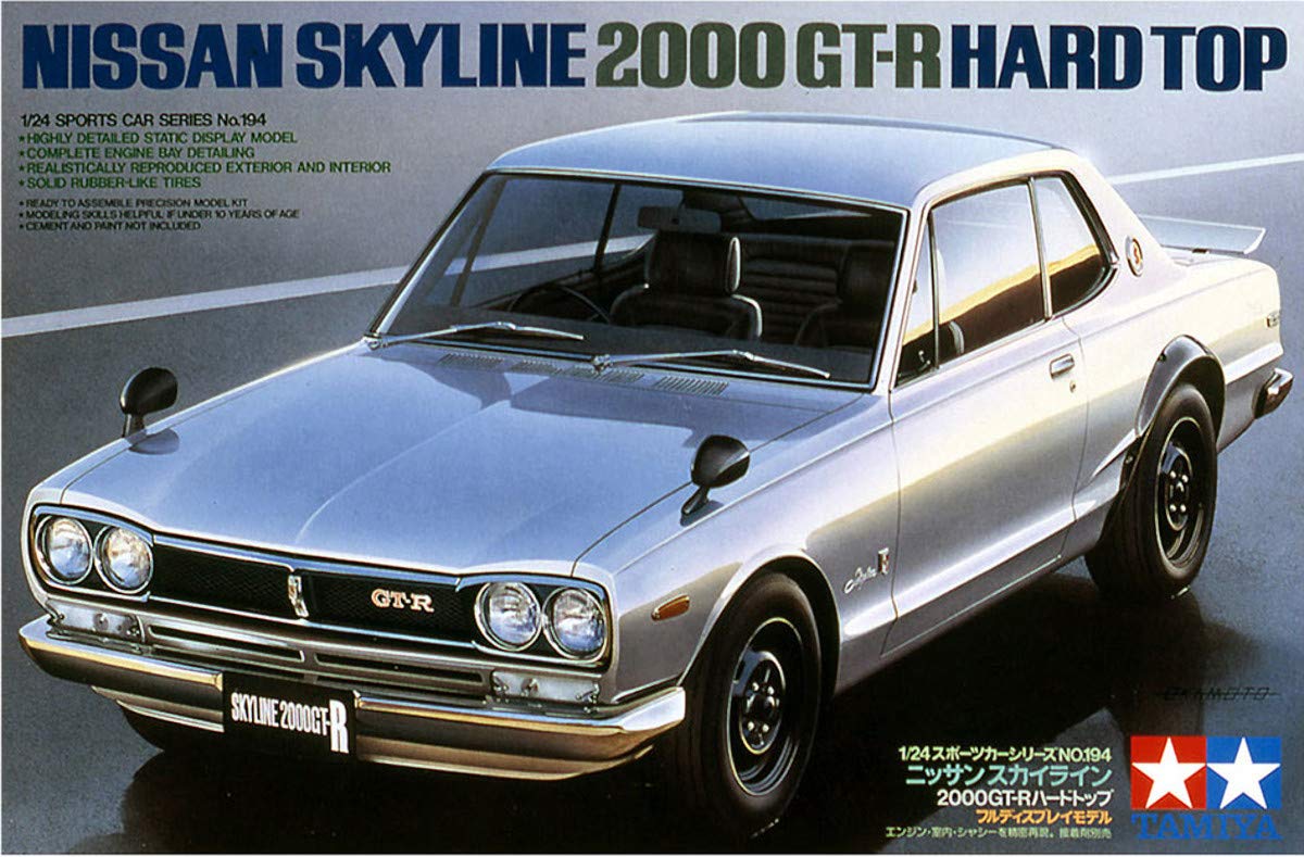 Amazon.com: Tamiya Nissan Skyline 2000 GT-R 1/24 Scale Model Kit