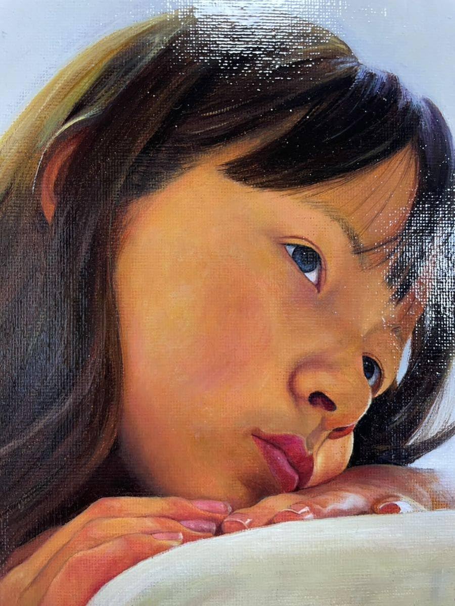 女性の肖像 油彩画 着物 8号 F8 油絵 人物画#2 女性の肖像