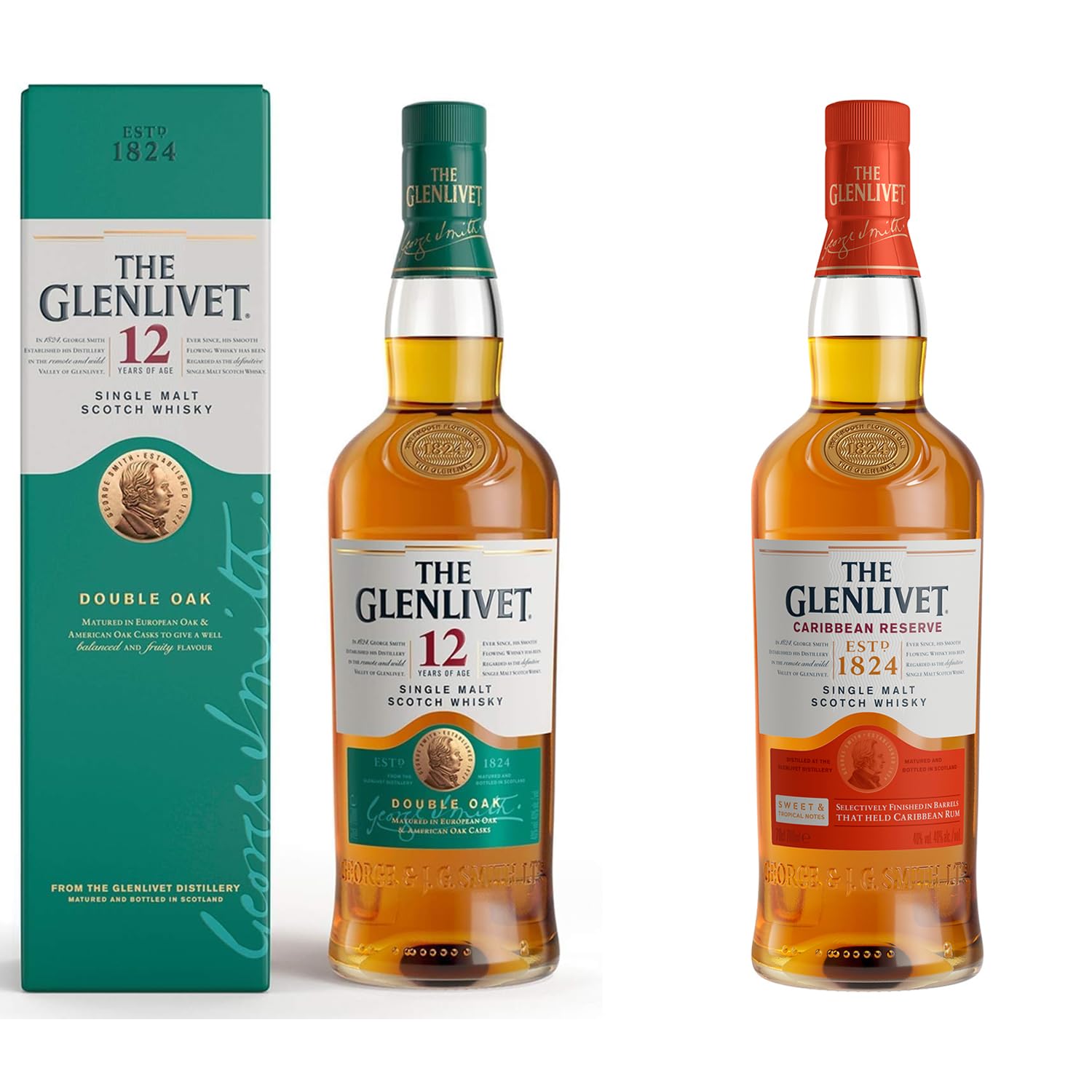 Amazon.co.jp: THE GLENLIVET (ザ・グレンリベット) 12年&ザ・グレン