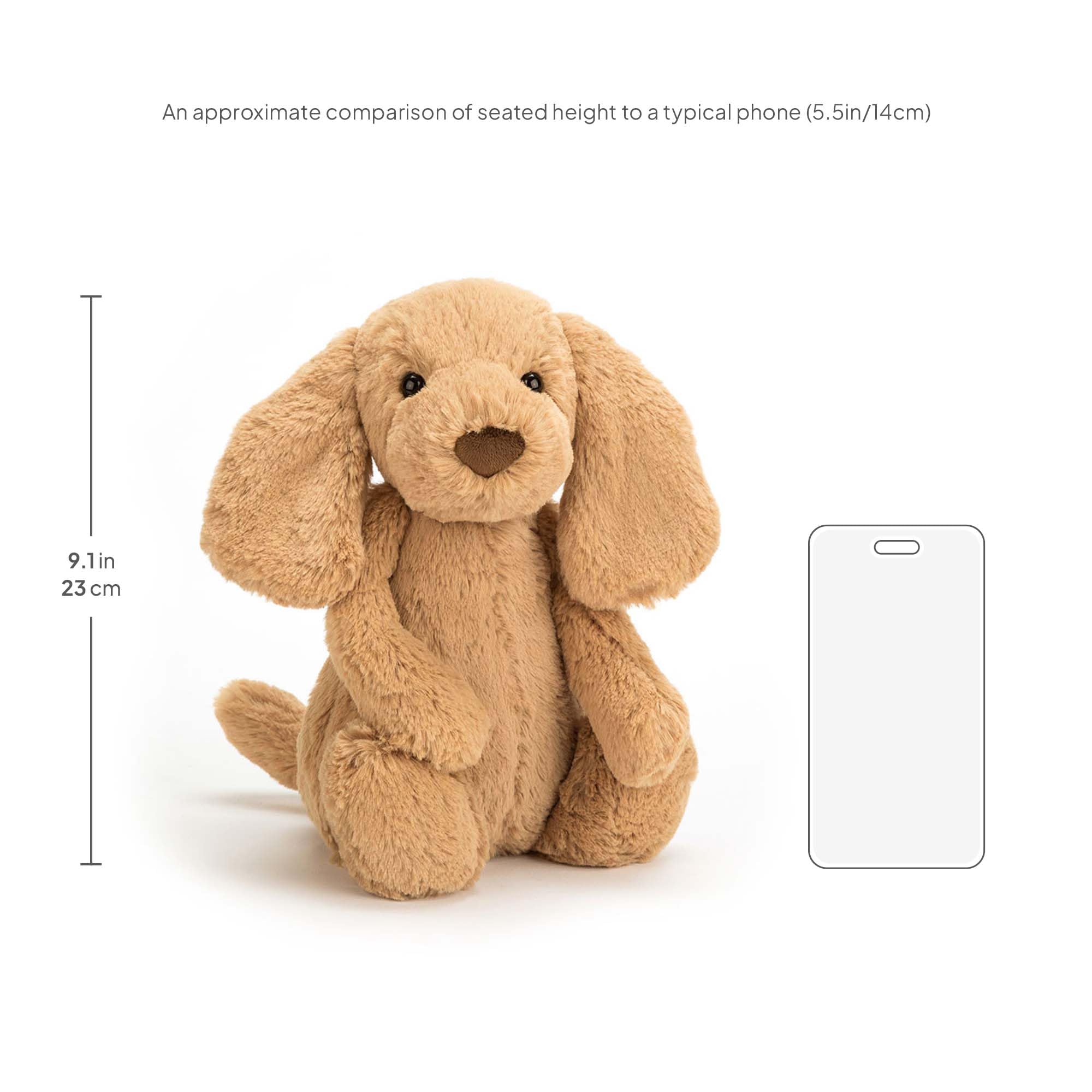 Amazon.com: Jellycat Bashful Toffee Puppy Stuffed Animal, Medium