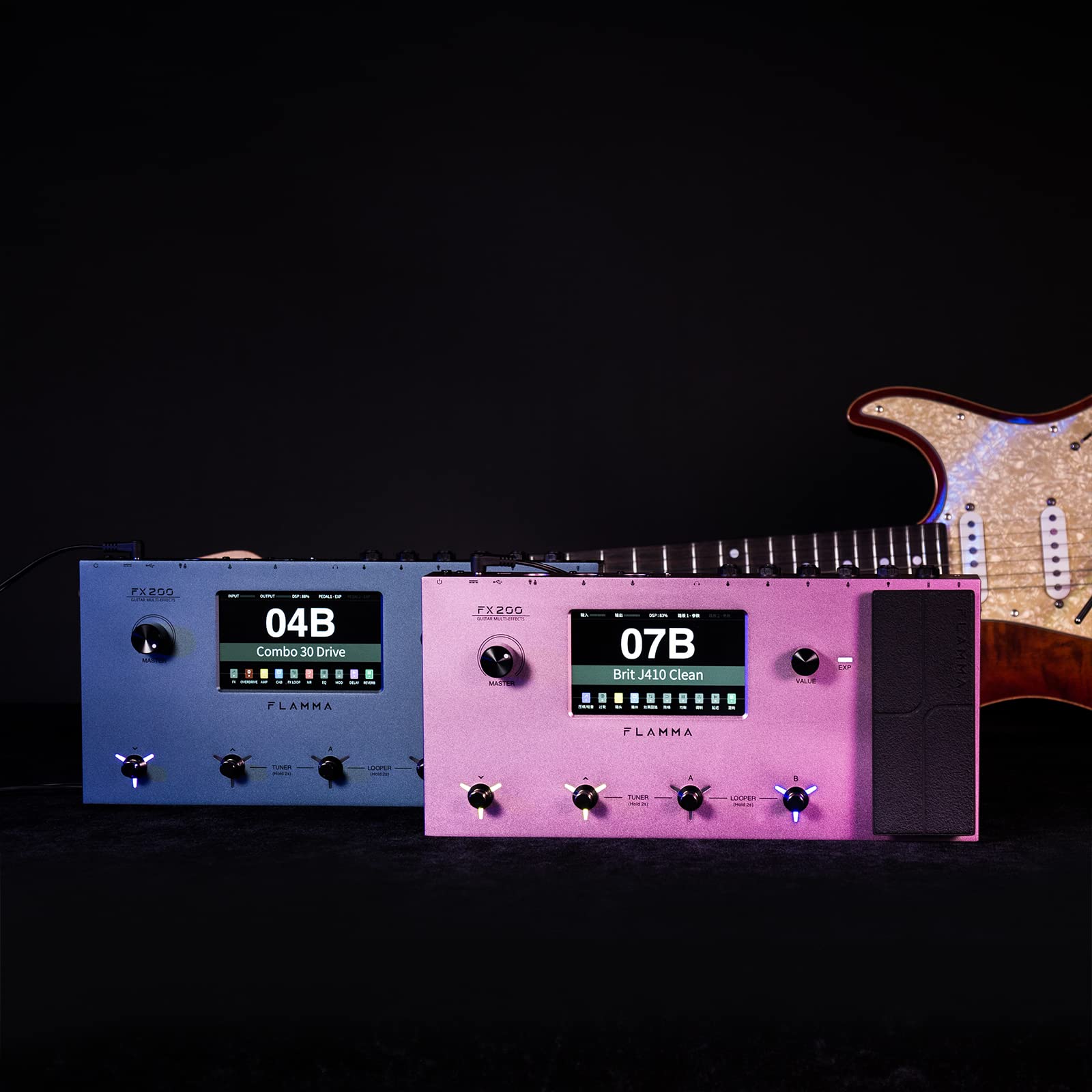 Amazon.co.jp: FLAMMA FX200 マルチ エフェクター ギター ペダル 5