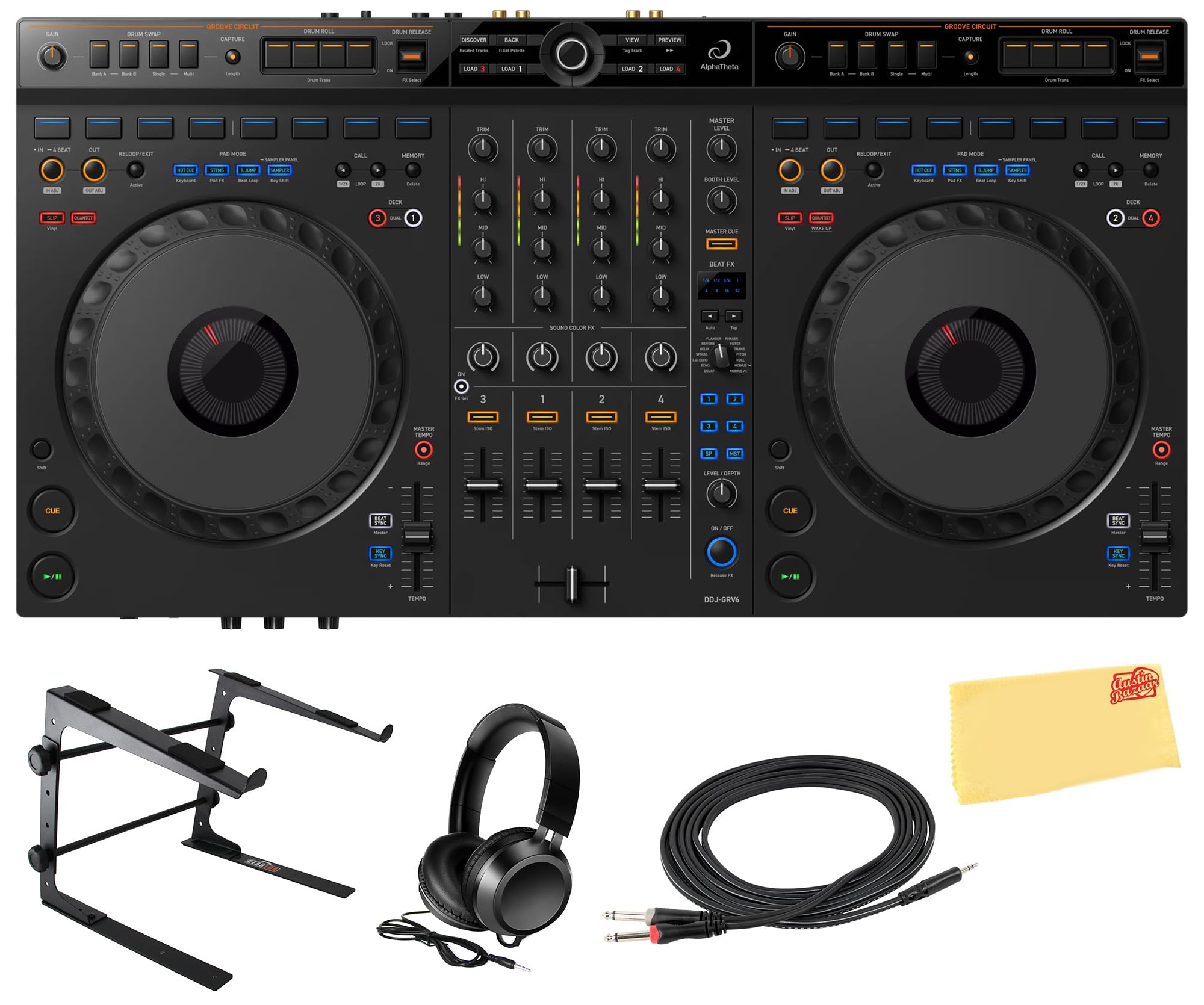 DJコントローラー ブラック 2チャンネAlphaTheta DDJ-GRV6 Pioneer DJ