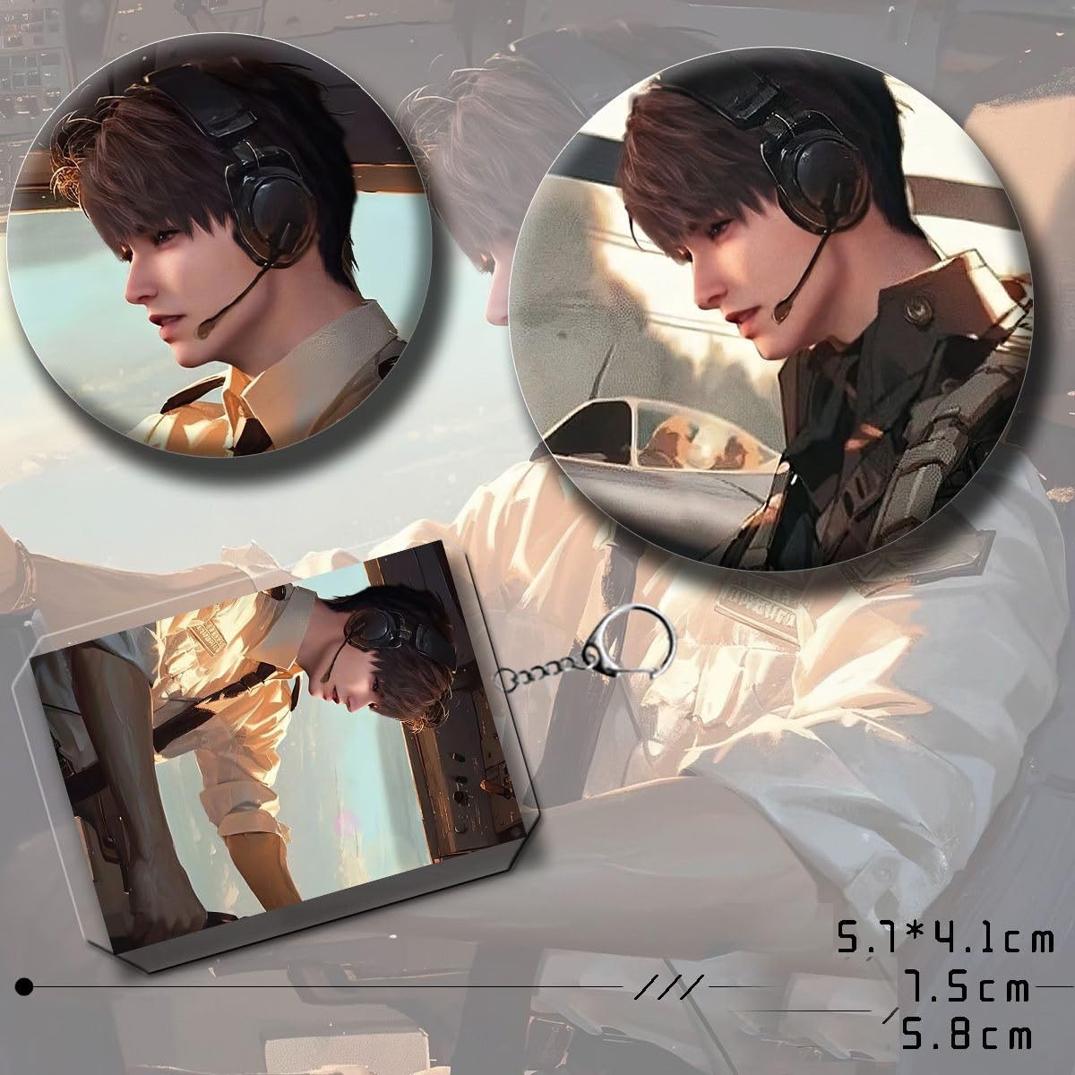 Amazon.co.jp: 恋と深空 マヒル グッズ セット 福袋 6点セット バッジ