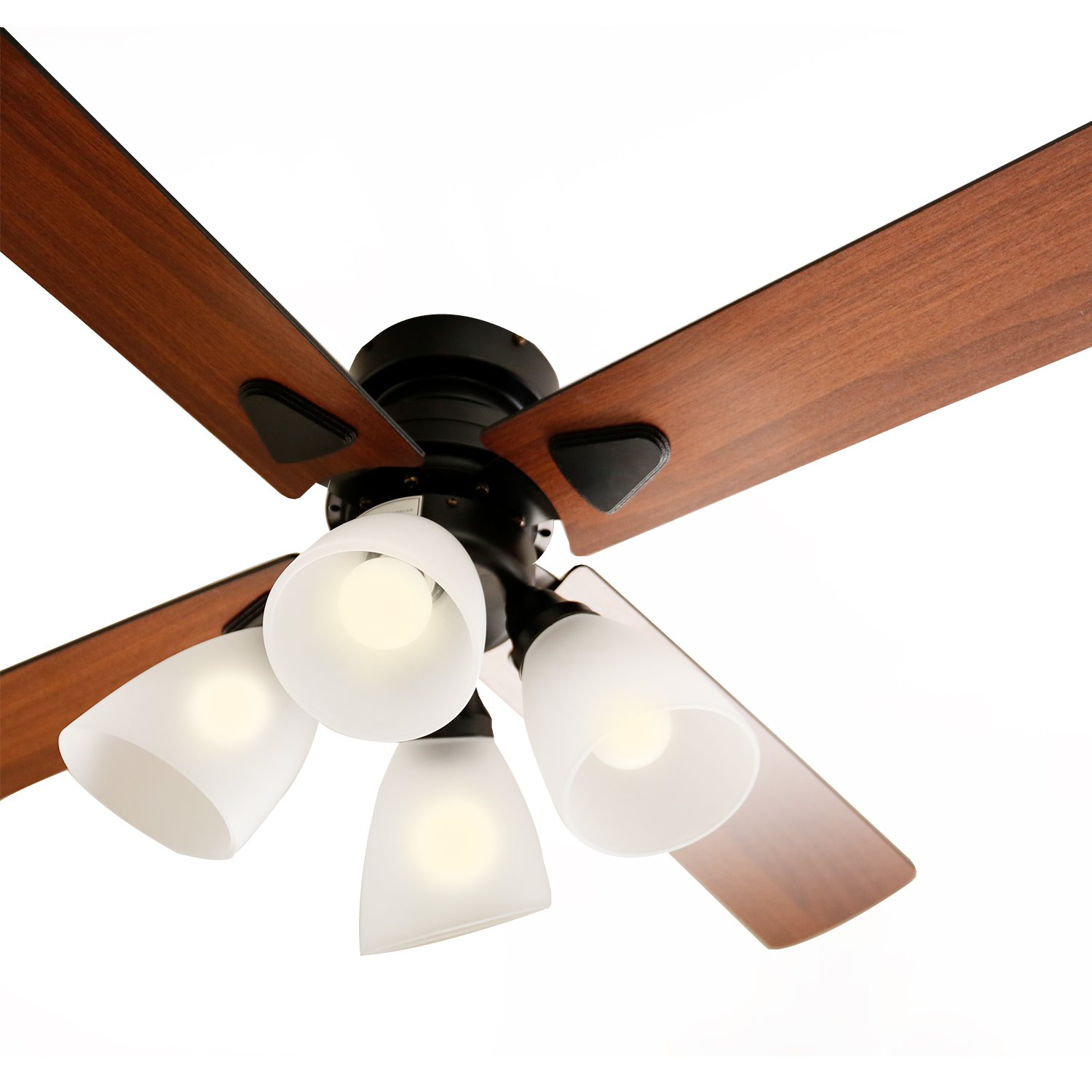 24年購入】LOWYA シーリングファンライト 3枚羽根 ブラック