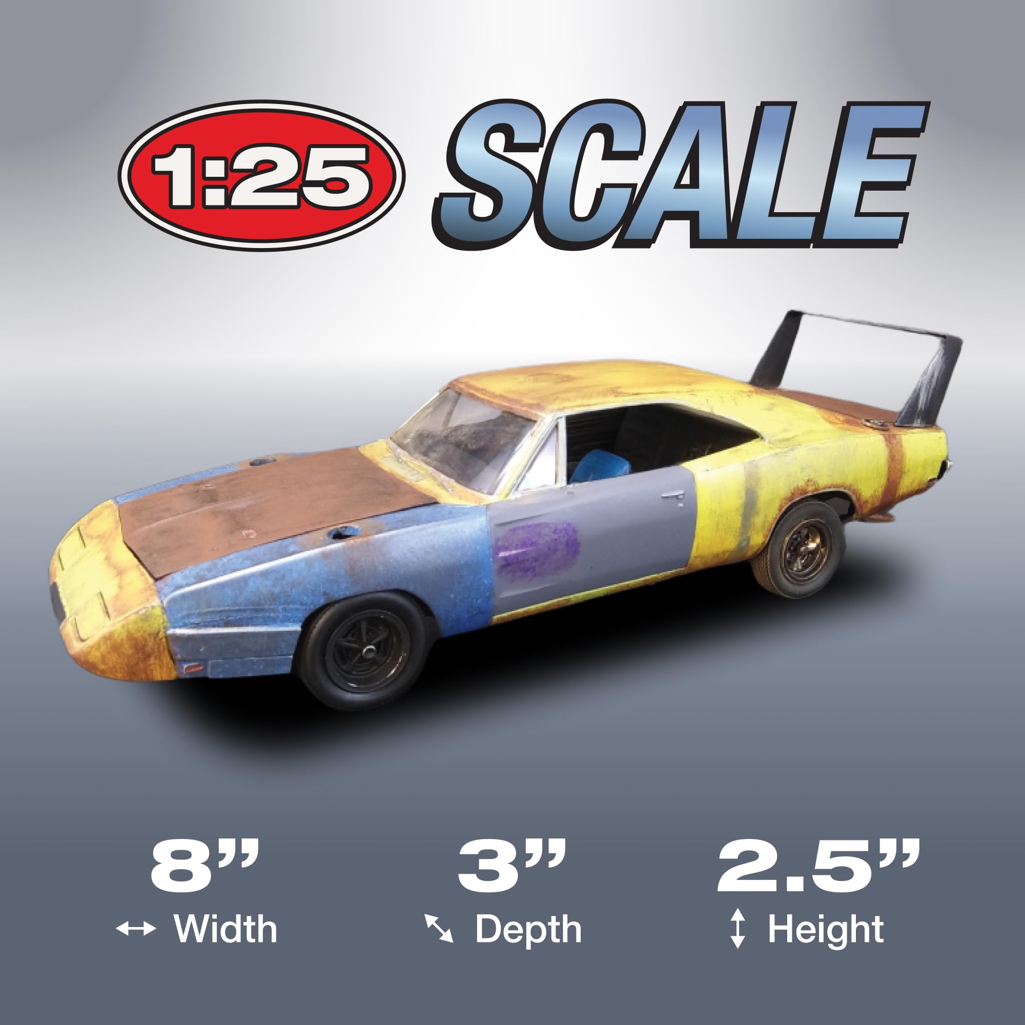 絶版 amt 1/25 ダッジ・チャージャー w/ダーティーダニーアート