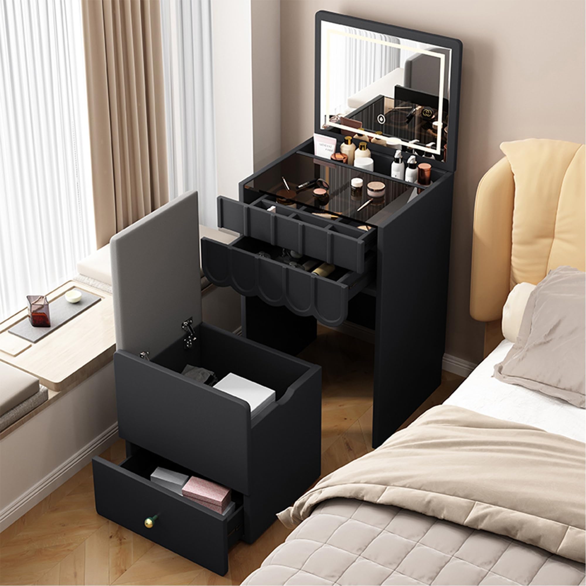 ○3522 オルゴール付き木製ドレッサー