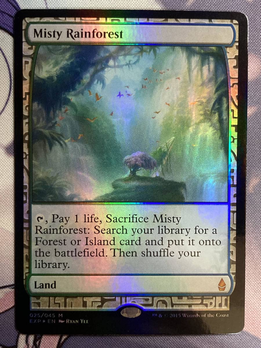 Misty Rainforest 【霧深い雨林】英語版ドラゴンスケイルfoil mtg 霧