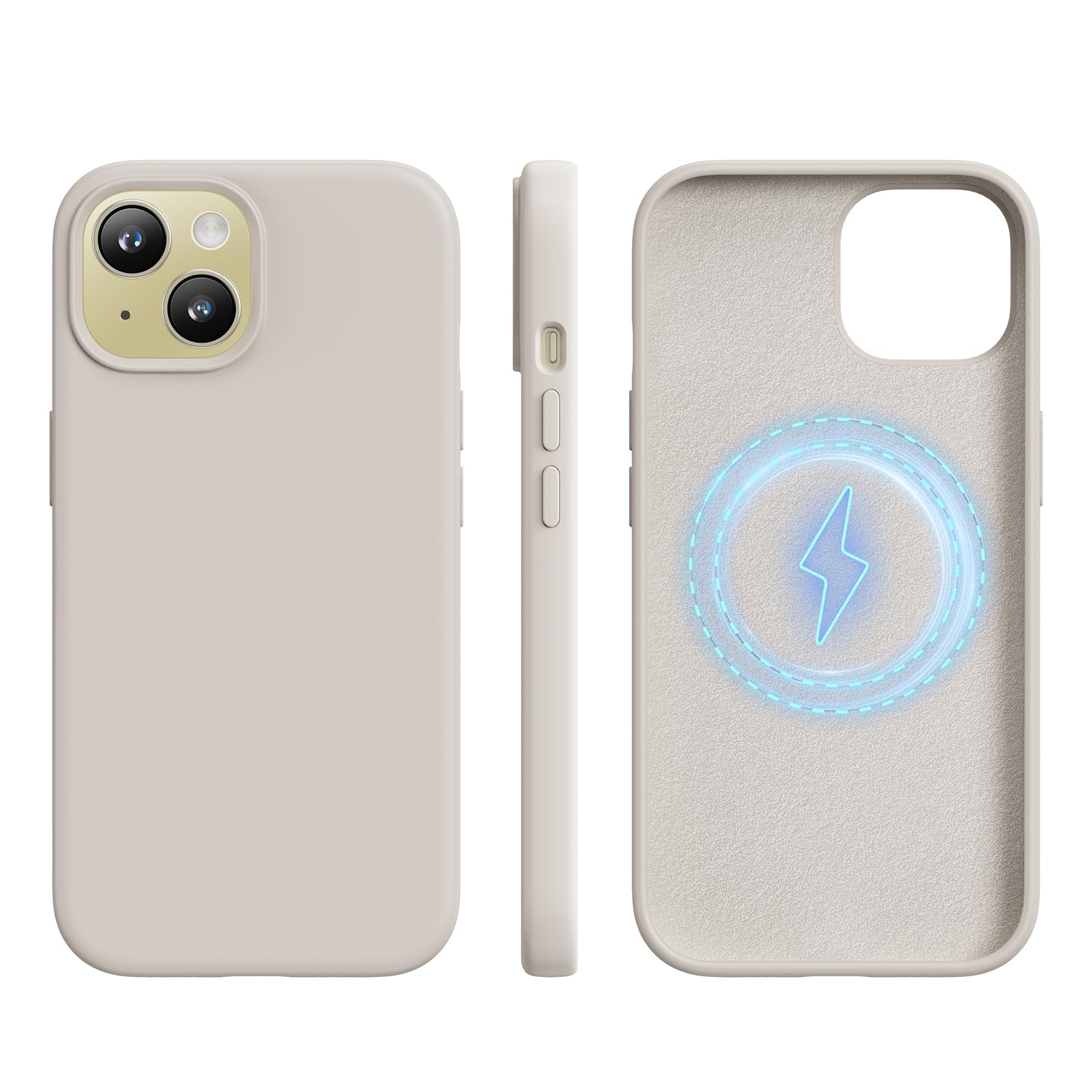 Amazon.co.jp: NIMASO ケース iPhone15用 MagSafe対応 シリコンケース