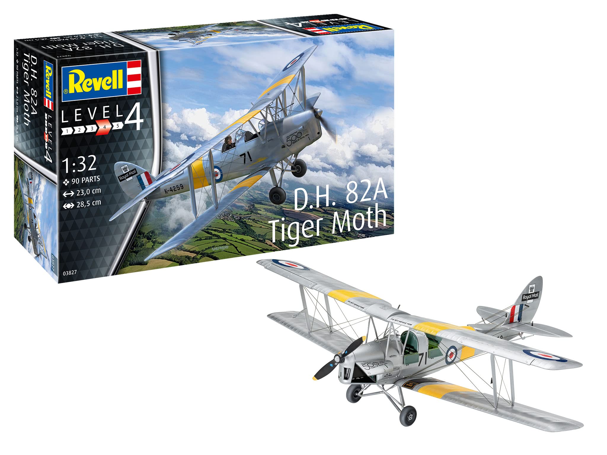 Amazon | ドイツレベル 1/32 イギリス空軍 D.H. 82A タイガーモス