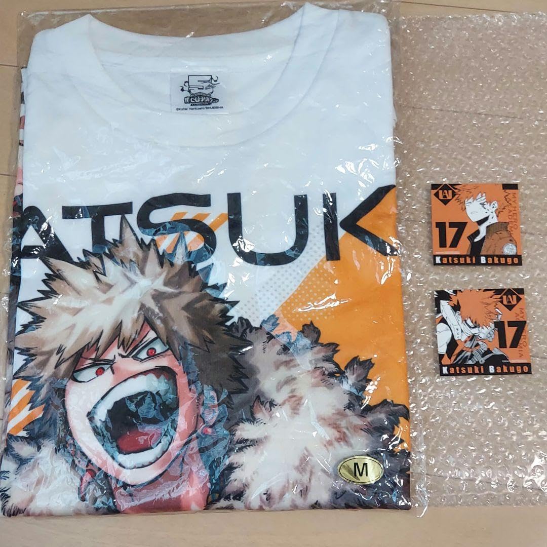 僕のヒーローアカデミア 爆豪勝己 十傑 ジャンプショップ受注Tシャツ m