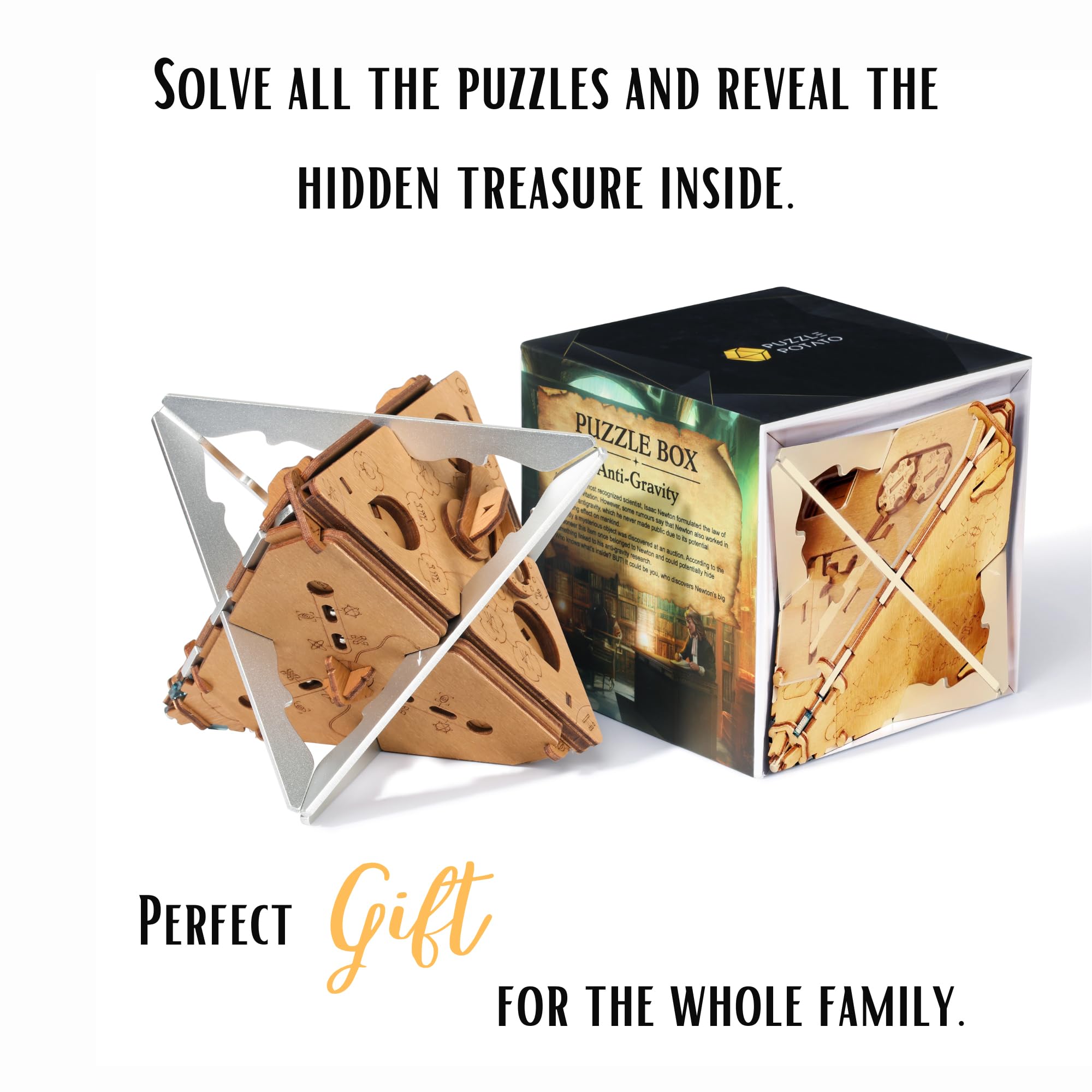 Amazon | Puzzle Potato - 哲学者の石 - 脱出部屋ゲーム - 木製パズル