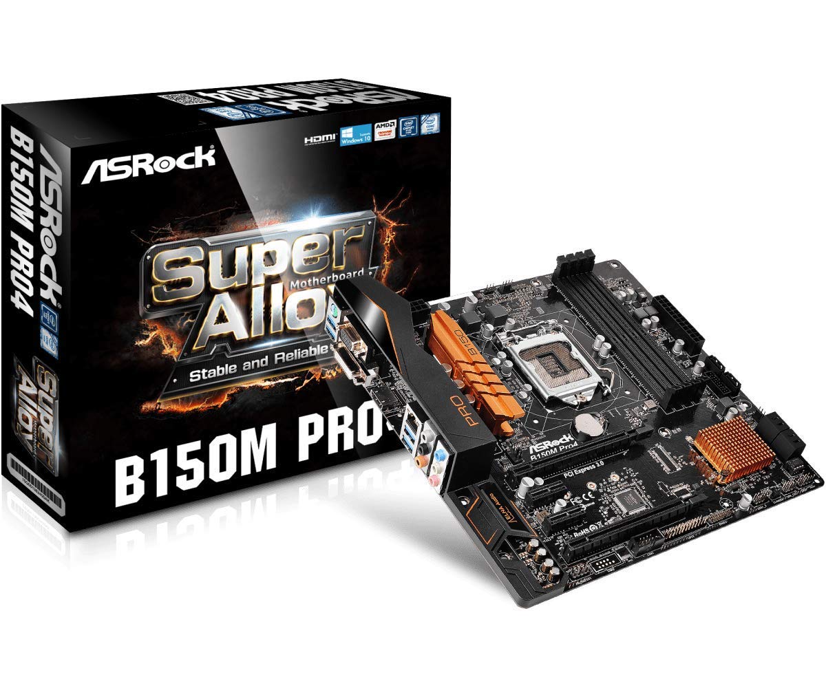 Amazon.com: ASRock B150M Pro4 Micro ATX DDR4 Intel Socket 1151 USB