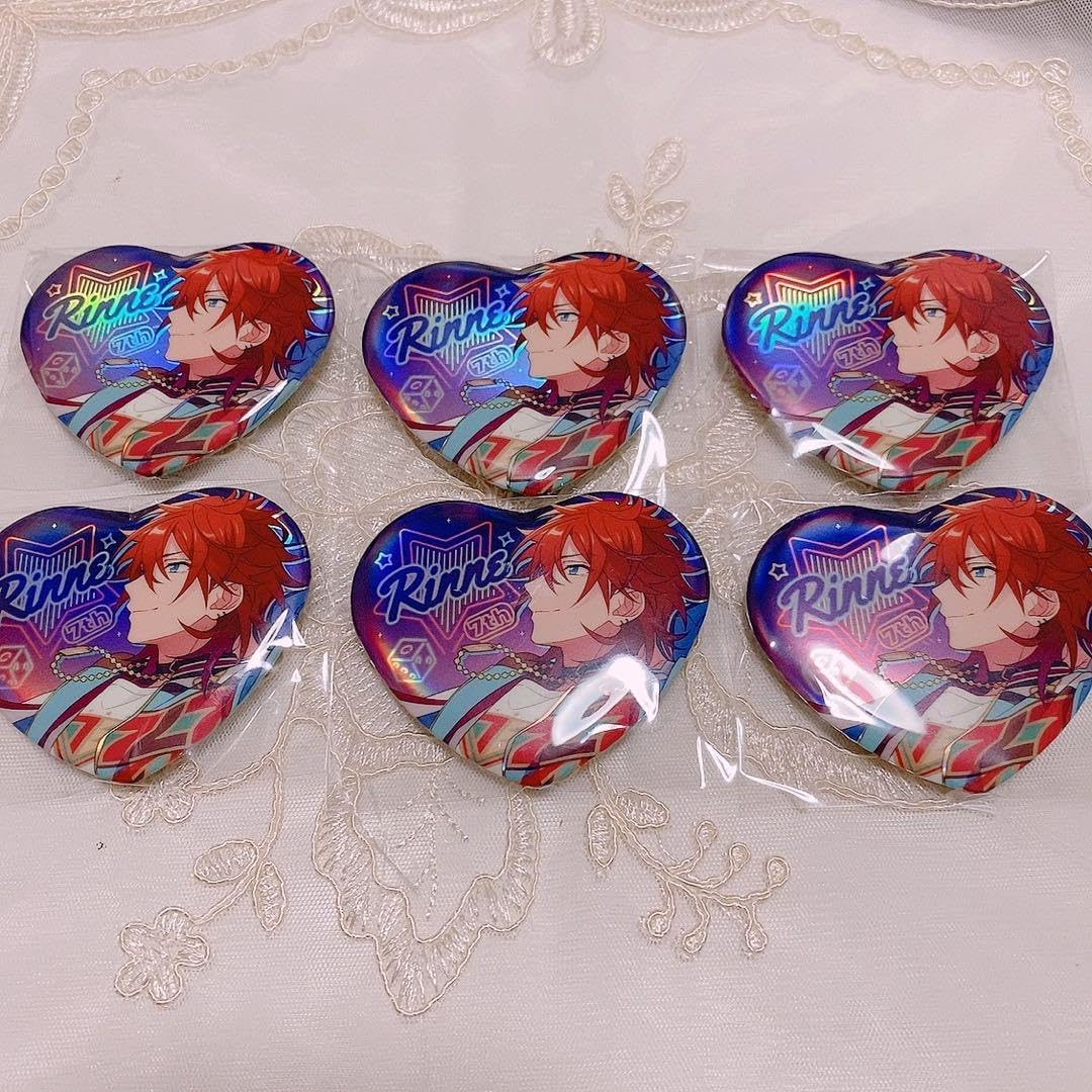 あんスタ】 心光印彩 中国 ハート 缶バッジ 七種茨 21個文化庁監修国宝