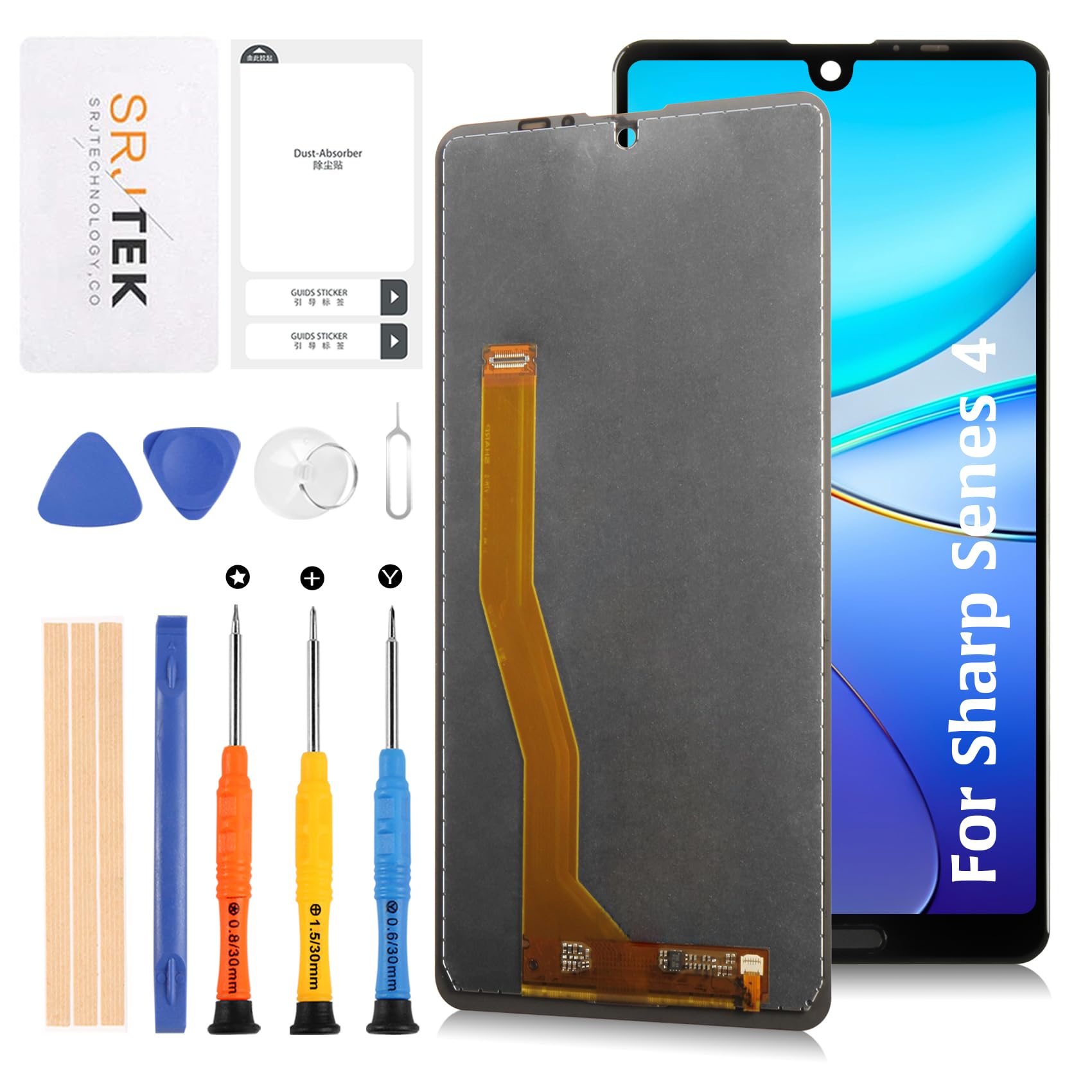 Amazon.co.jp: SRJTEK For Sharp AQUOS Sense4 basic 顔認証のみ 液晶