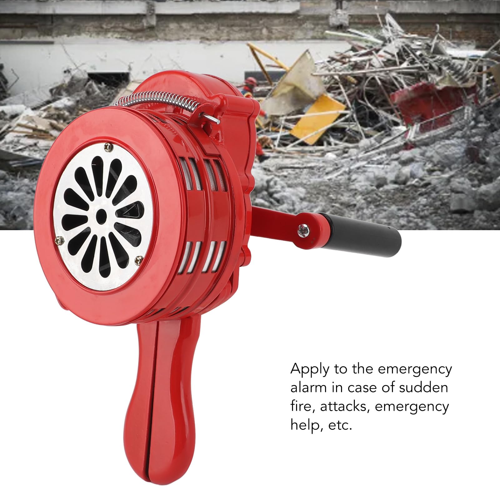 2024 手回し式サイレン 警報機 昭和レトロ 手回し式サイレン警報機