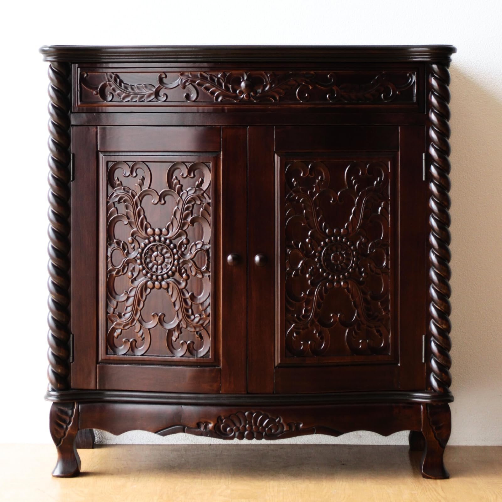 Amazon.co.jp: 木製 猫脚 収納家具 サイドボード チェスト リビング