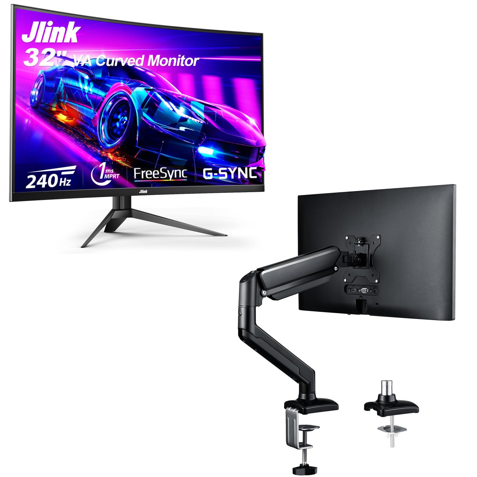 Amazon.com: Jlink 32-Inch Curved Gaming Monitor up to 240Hz,1080P