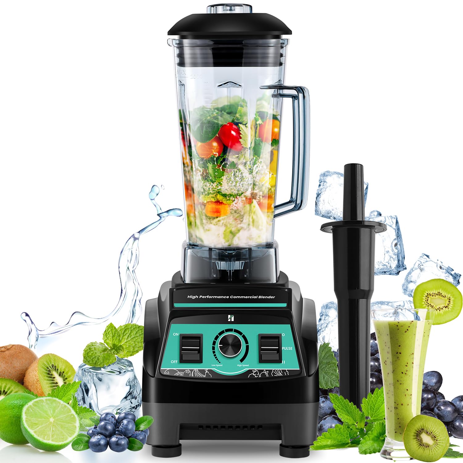 Amazon | Huanyu 業務用ミキサー ブレンダー 1800W 2L 大容量 110V対応