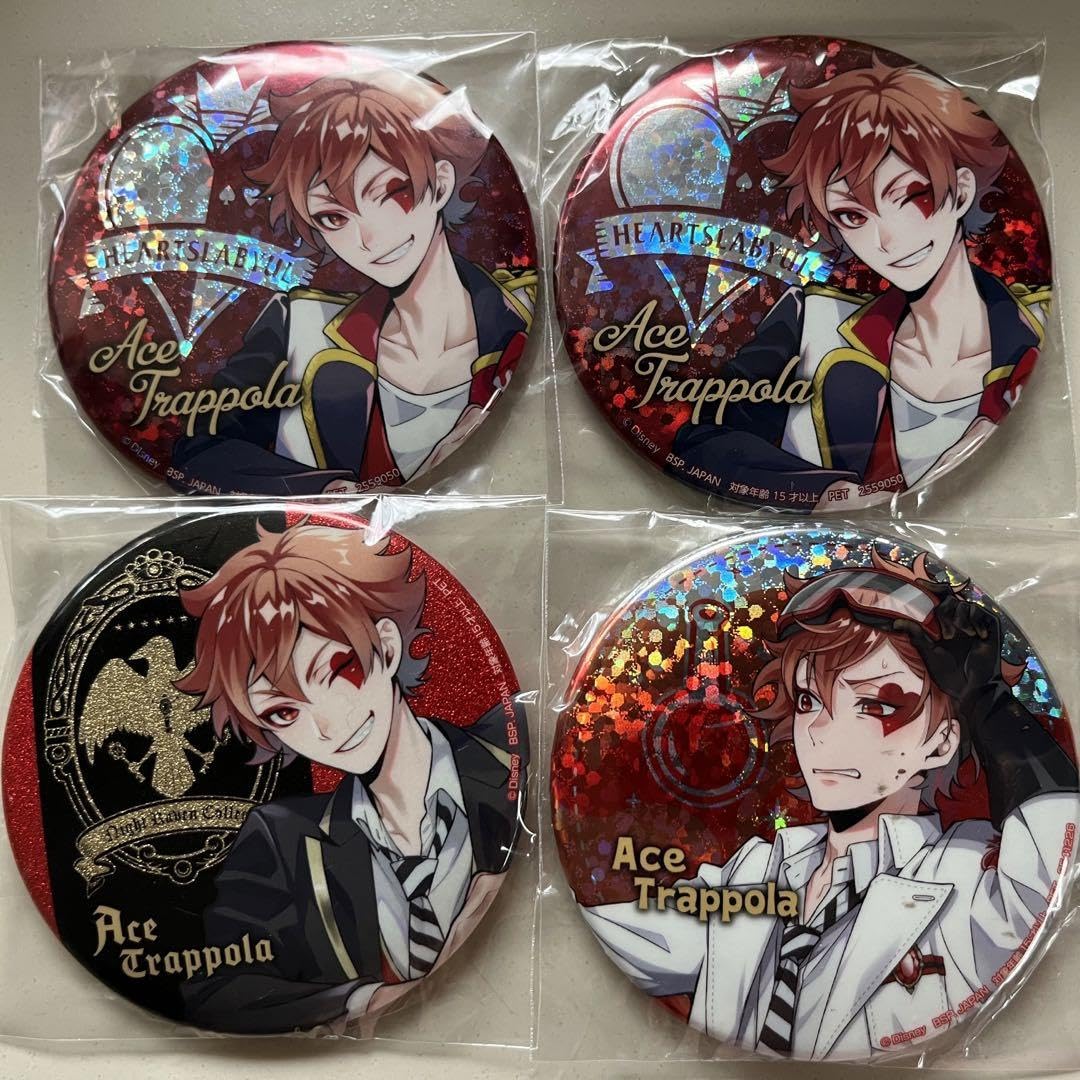 ツイステ エース・トラッポラ 缶バッジ 式典服 カプ缶 57mm 30点セット