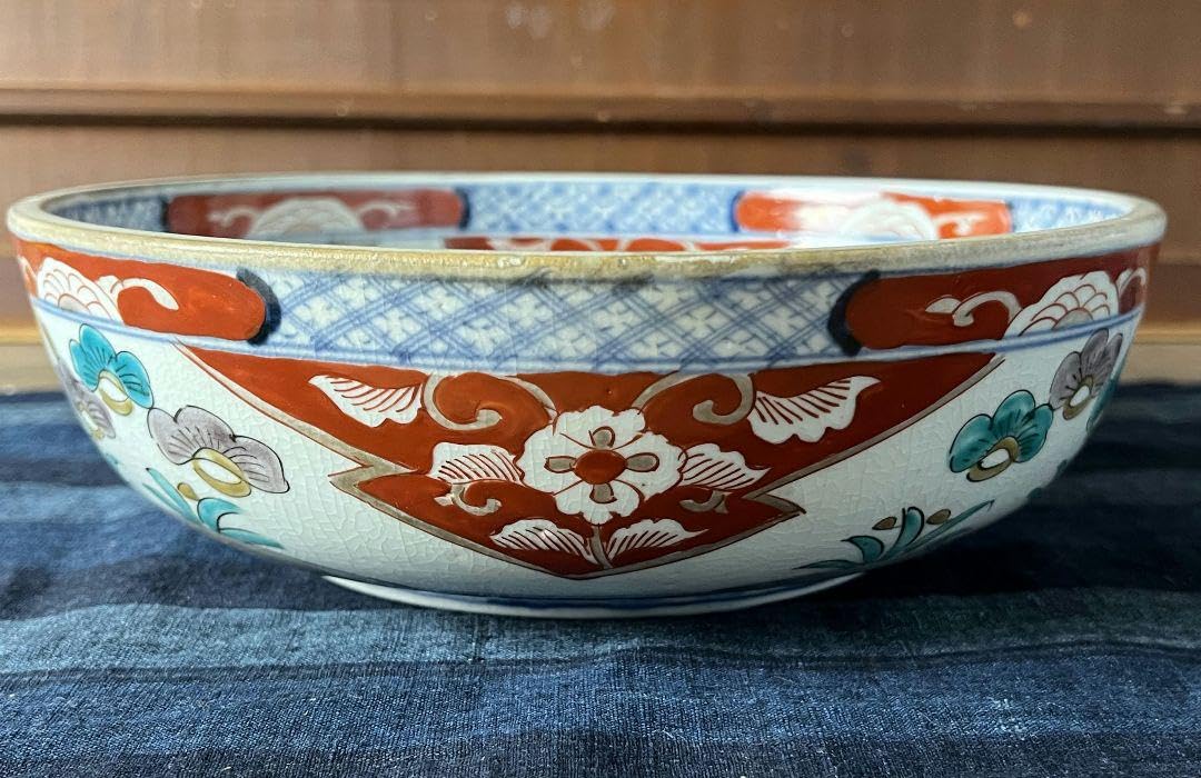 九谷作家中村翠恒 色絵三珍果壺 【釘彫り技法】 九谷作家中村