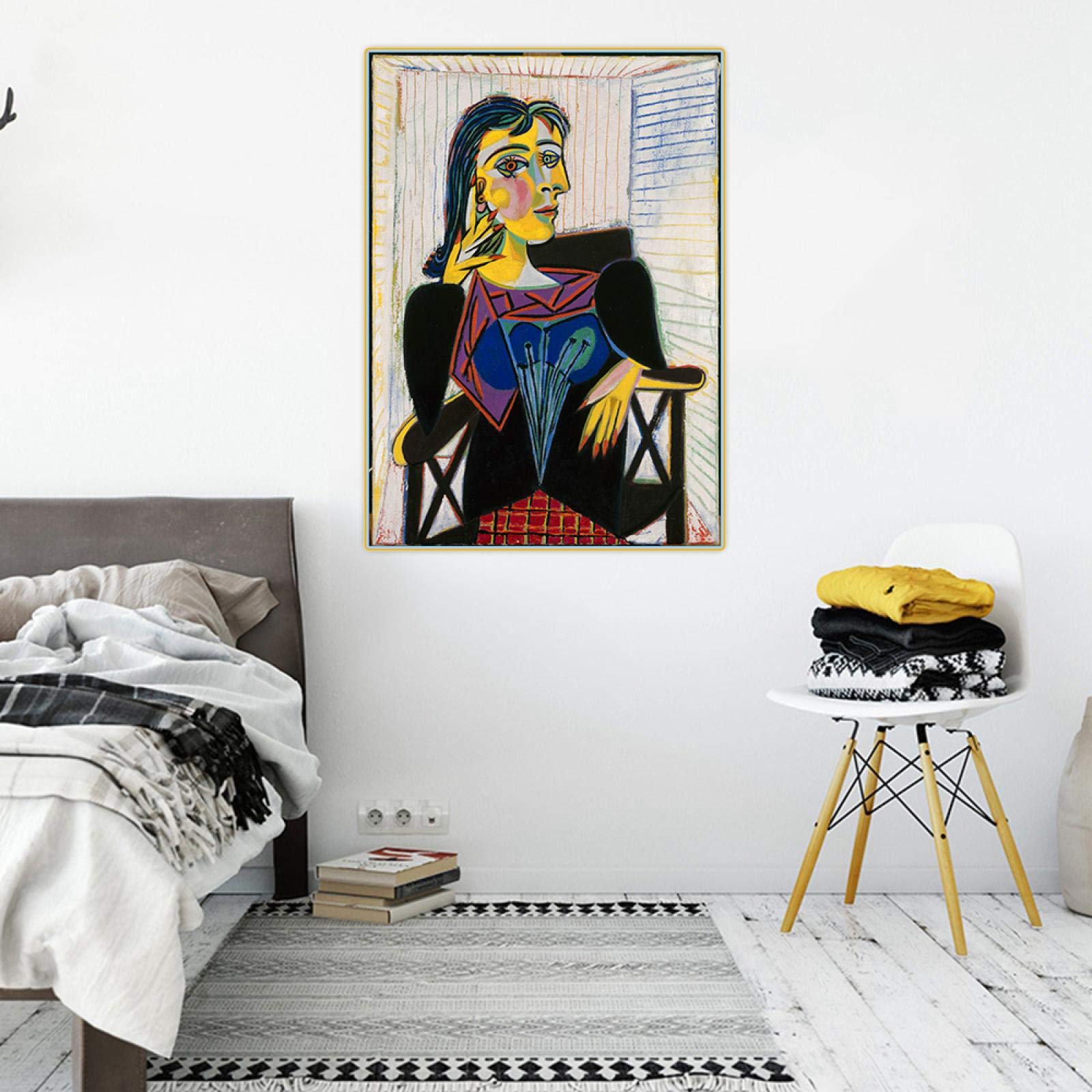 ピカソドラマールの肖像油絵複製画レプリカ額縁