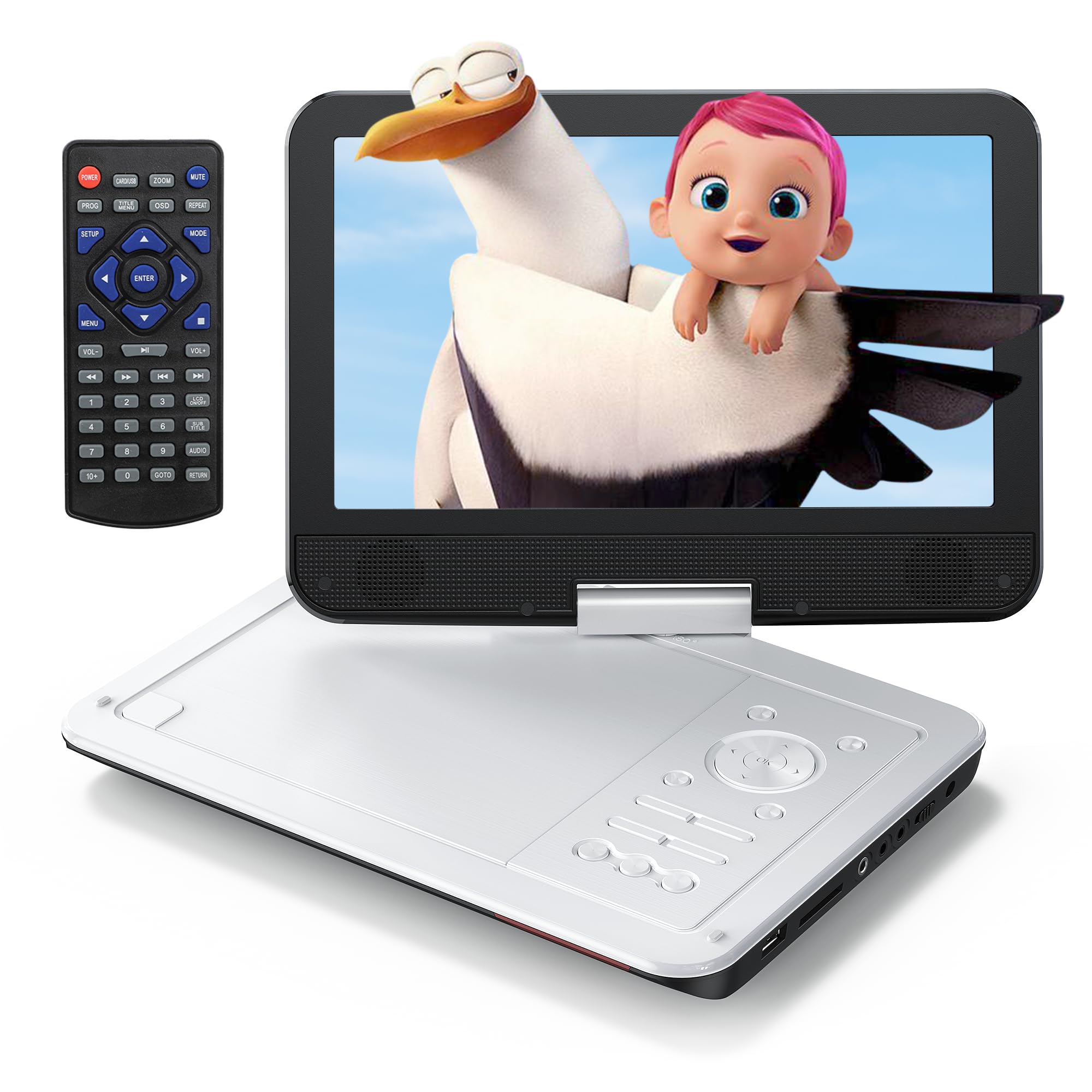 最終価格 ポータブルDVDプレーヤー 10.5インチ液晶 リージョンフリー