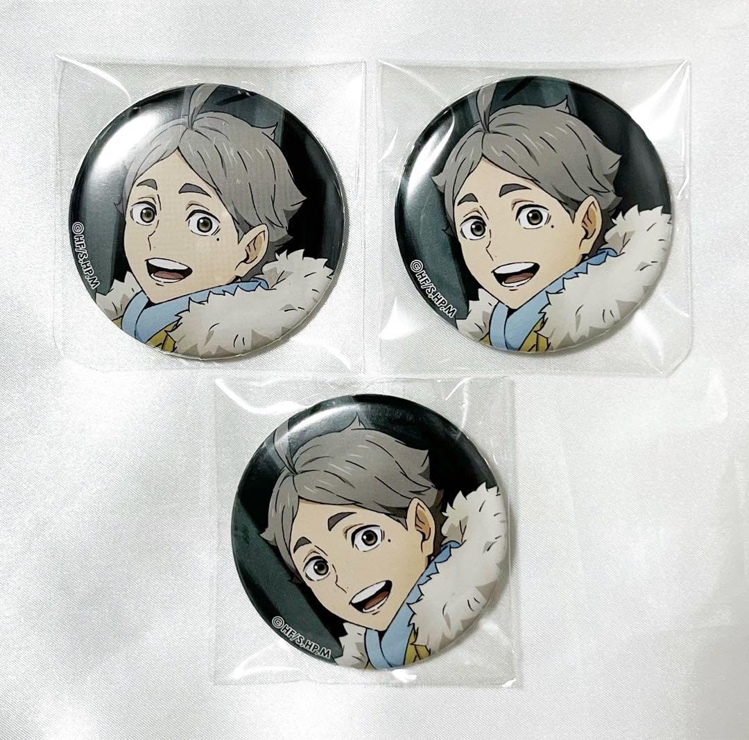 ハイキュー 菅原孝支 ロング缶バッジ ロン缶 スクエア 希少 ハイキュー