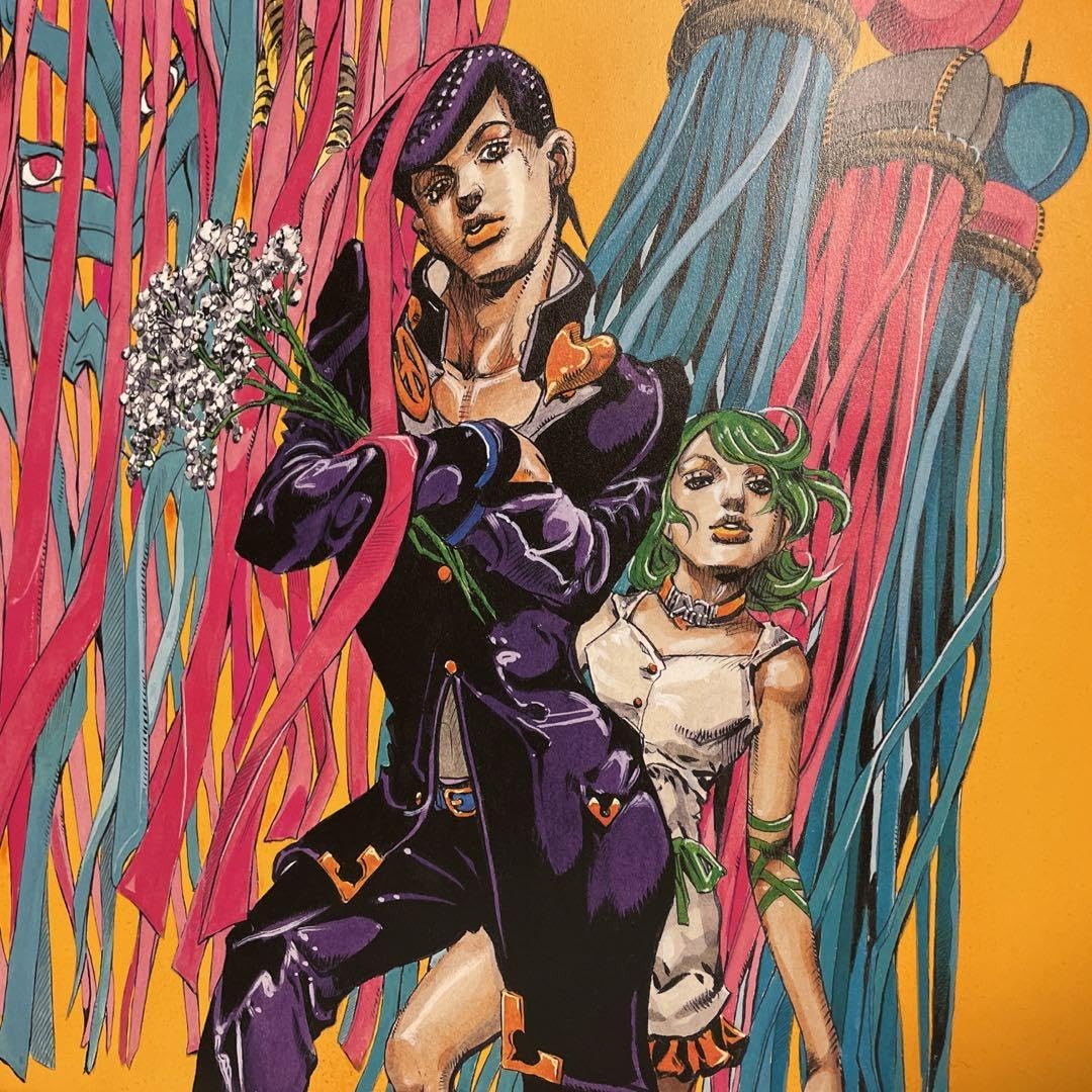 義*坊様 高級複製原画 ジョジョ展 仗助 4部 荒木飛呂彦 高級複製原画