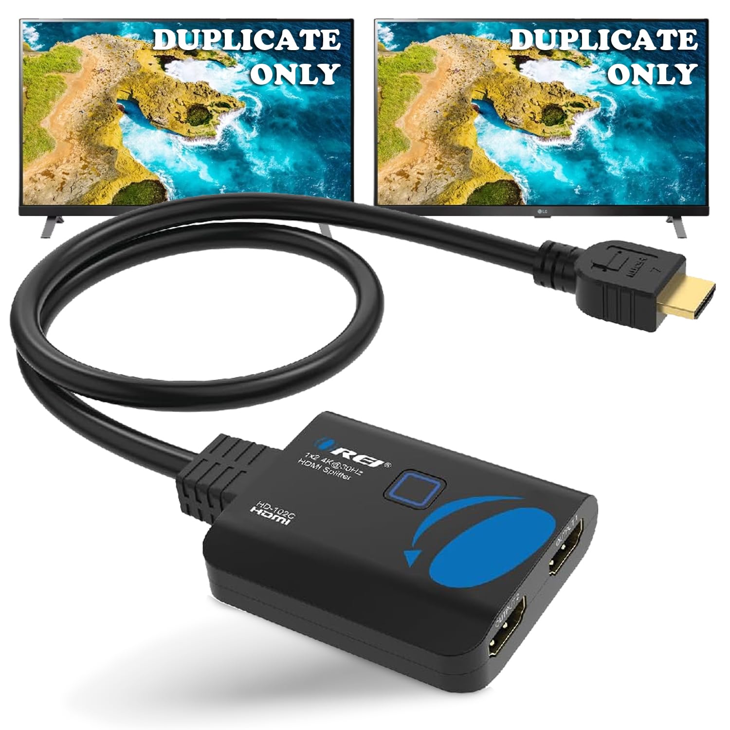 Amazon.com: OREI 4K HDMI Splitter 1 in 2 Out - 1X2 HDMI Splitter