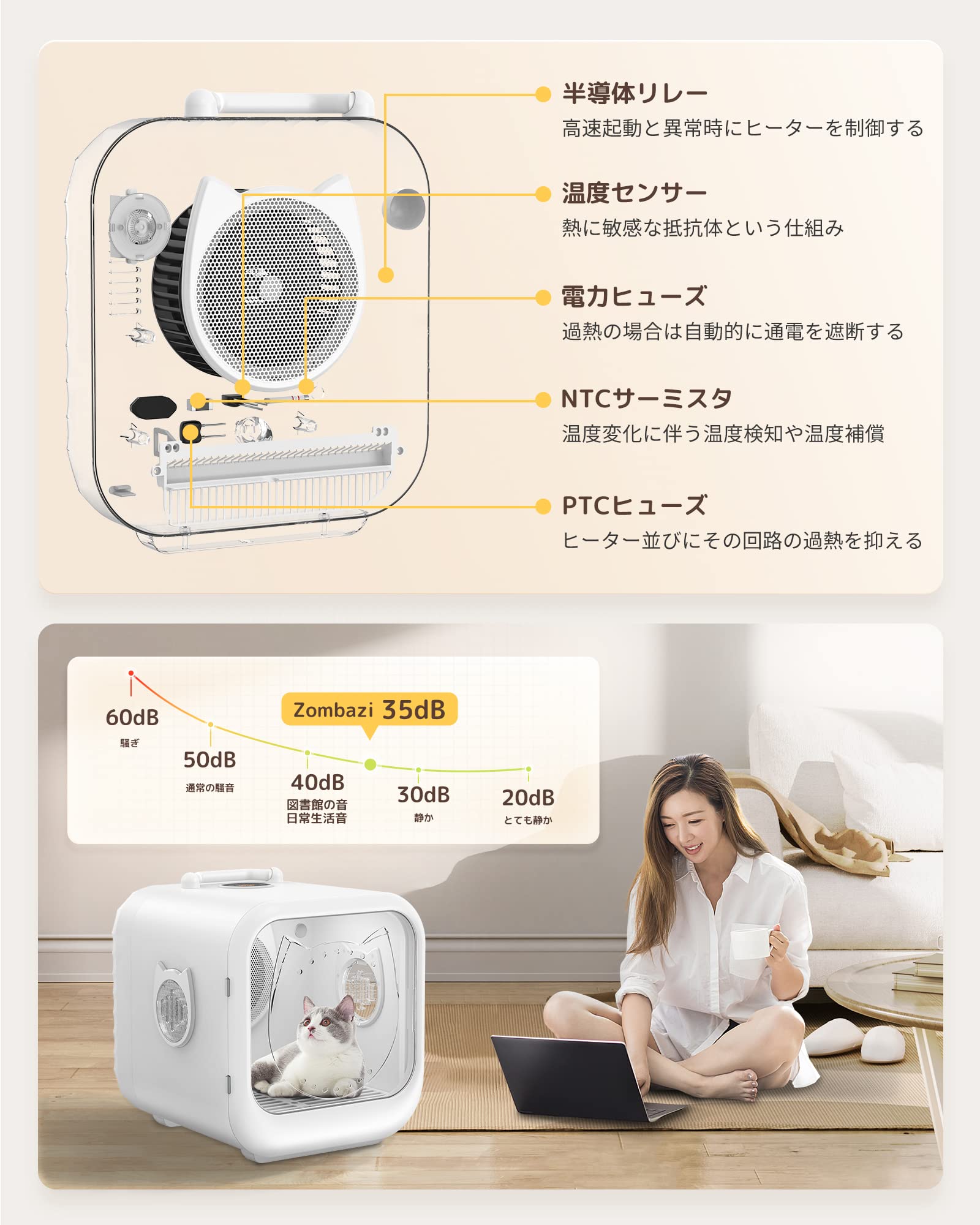 Amazon | ドライルーム ペット Zombazi | Zombazi | シャワー・バス