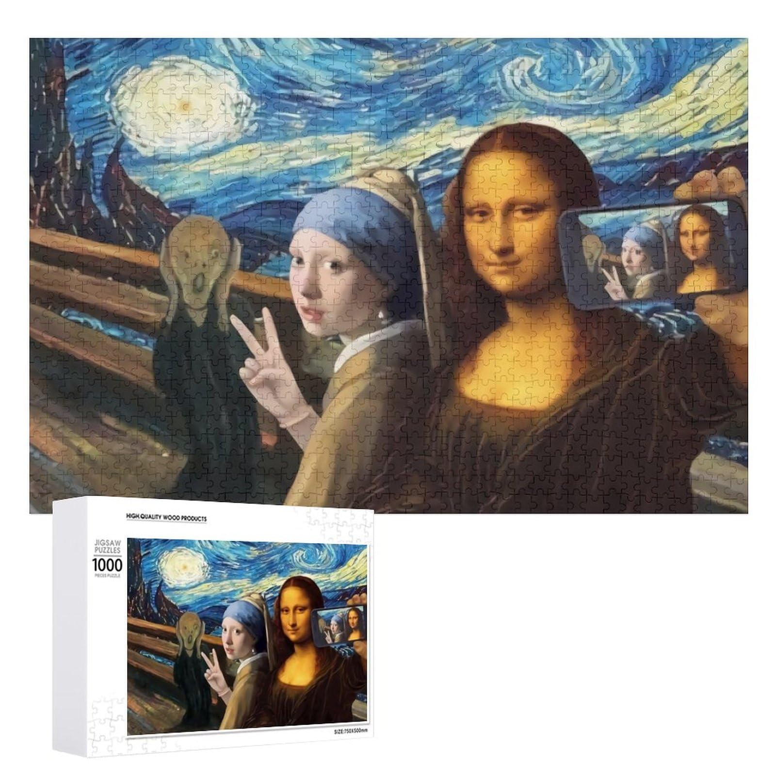 世界最小サイズ ジグソーパズル ルーペで探せ! モナリザ⭐︎モザイク