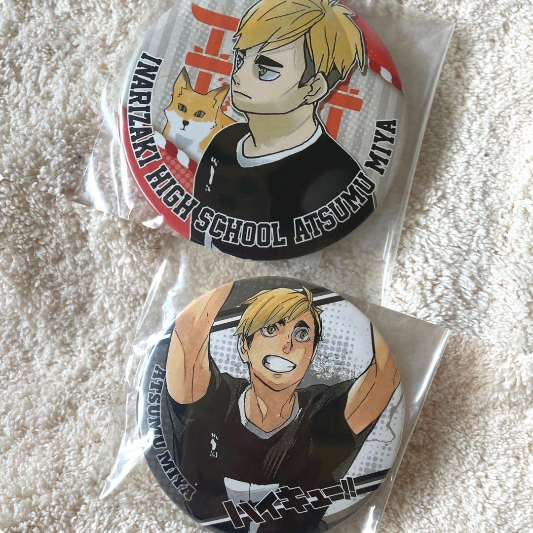 ハイキュー!! 縁日 和紙風缶バッジ 宮侑 ハイキュー!! 縁日