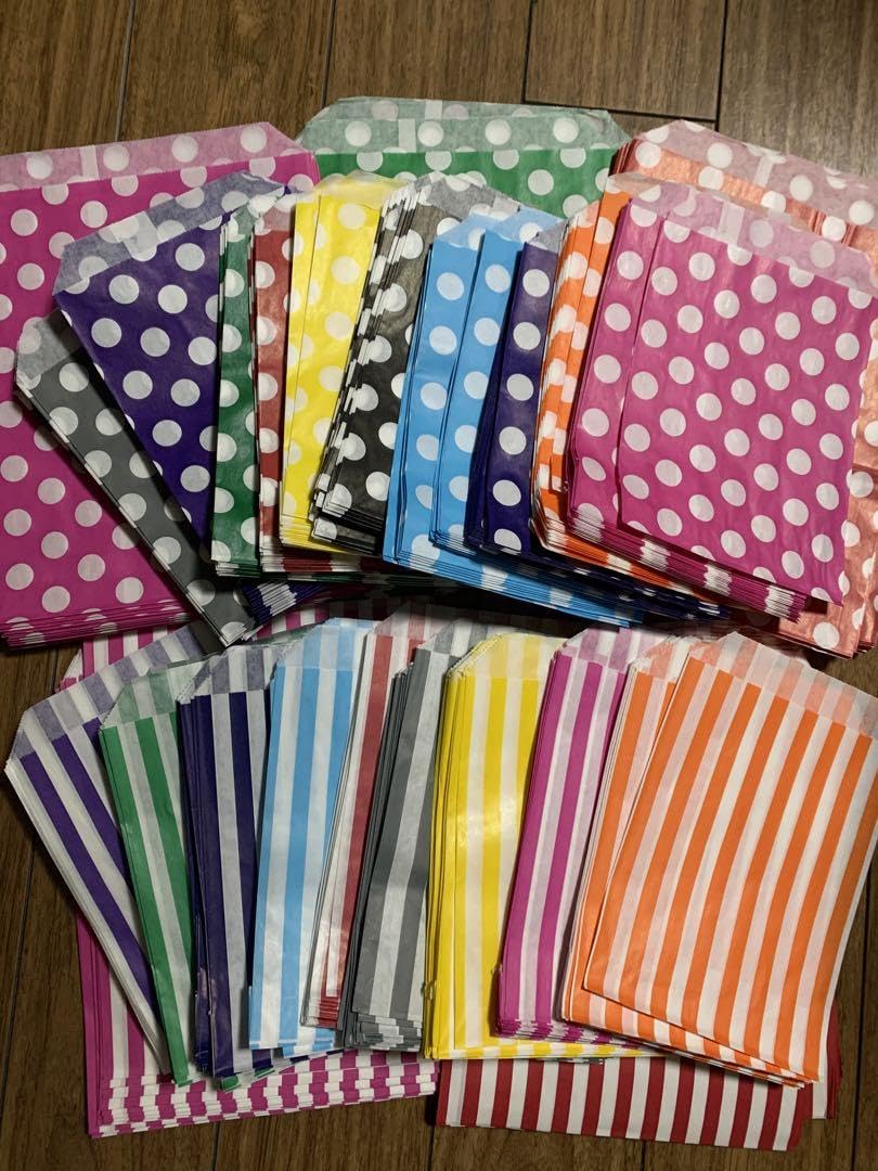 Amazon.co.jp: 海外紙物 人気イギリス キャンディ袋 カラフルセット 24