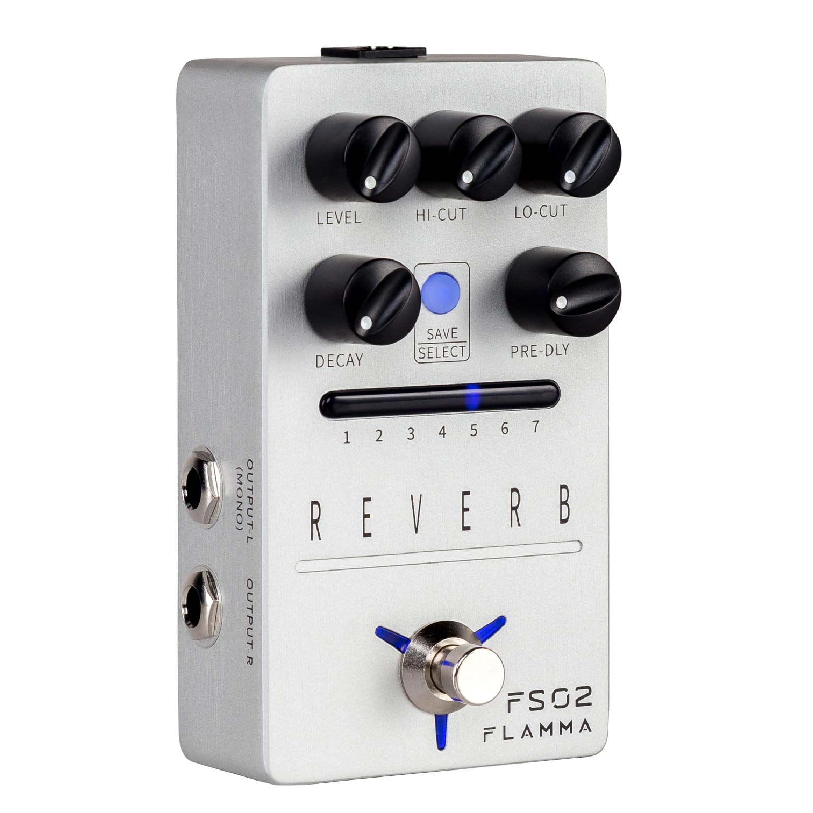Amazon.com: FLAMMA FS02 Reverb Pedal Stereo Guitar Effects with 7
