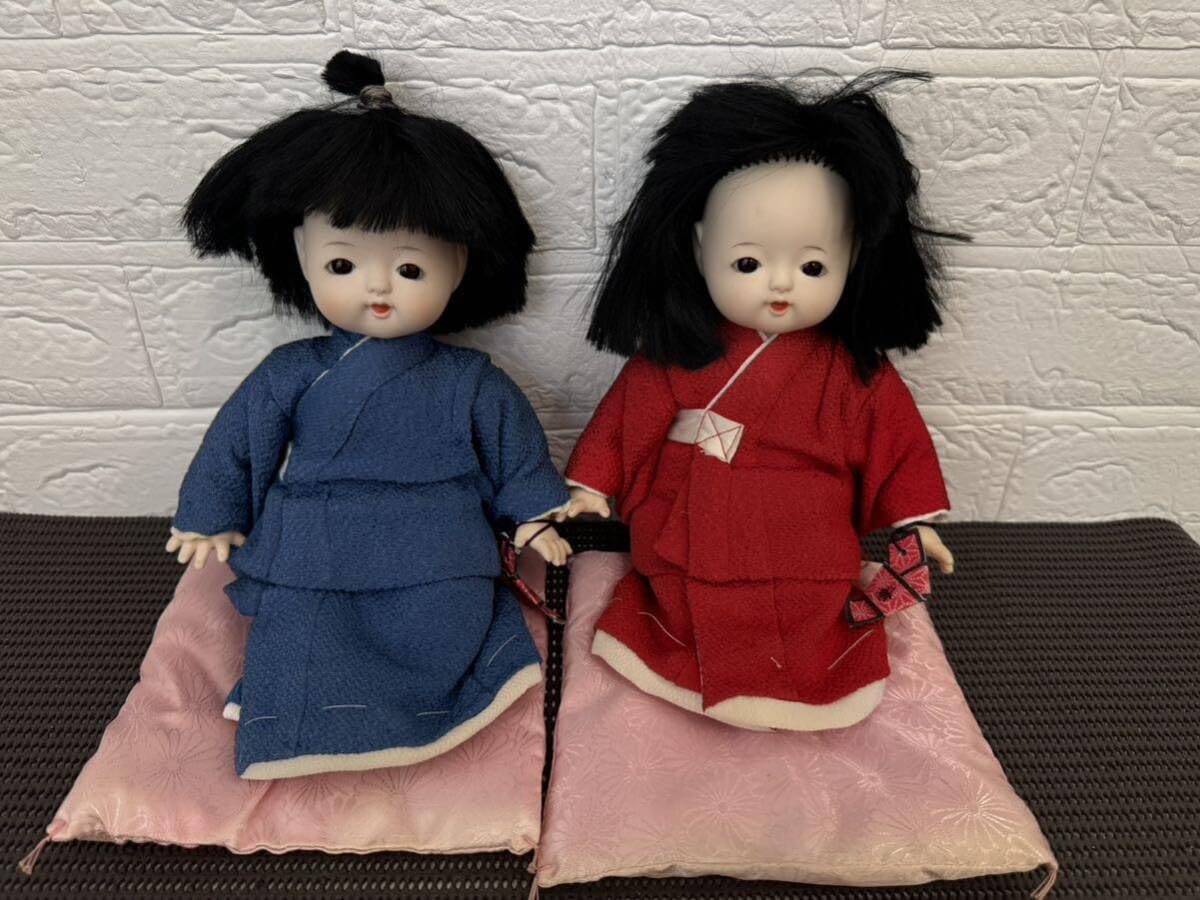 男の子と女の子の日本人形 市松人形 男の子と女の子 2体セット 日本